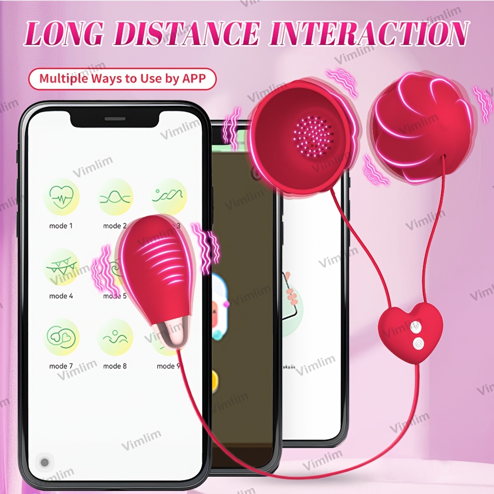app control vibrating nipple toy female   toys, rose   toy per stimulation del   del   con 9 modalità di  , morsetto di punte della vita in silicone   vibratore   adulto   toys per donne coppie Dettagli dell'articolo 4