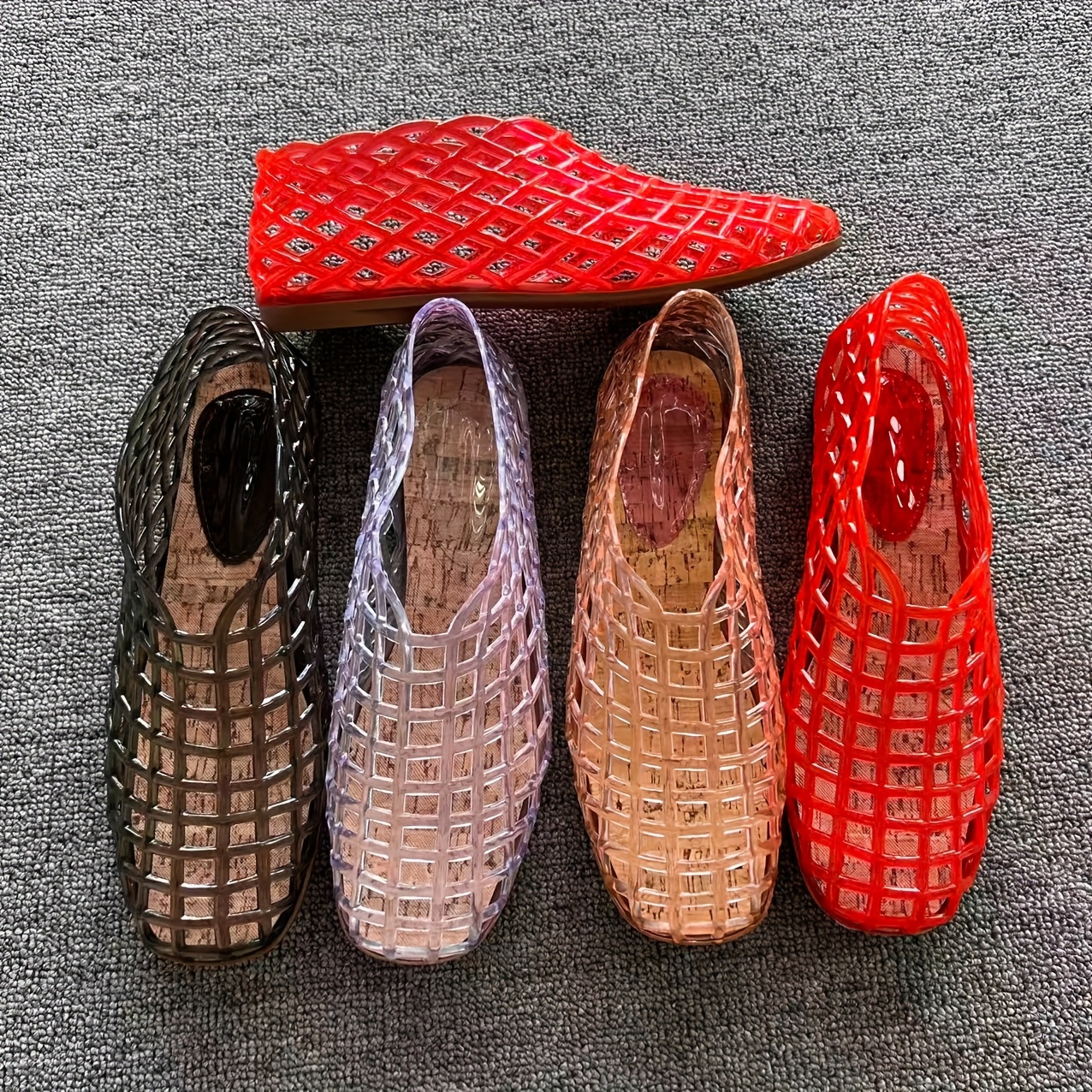 jelly shoes sold on Temu Australia