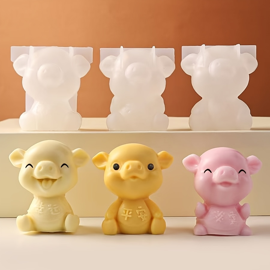 3pcs Animal Silicone Mold Compatible For Diy Resin, Soap & Candle Making - Cute,,,, Chicken, Shapes With Irregular Paw/ear/hoof Details - Handmade Craft Mold For Gel Drops, Wax Molds, Gifts