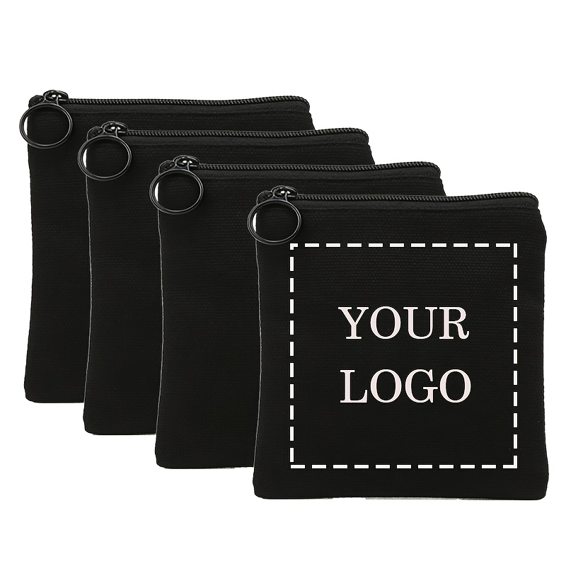 E-shop 4er-Set personalisierte Foto-Make-up-, Damen-Geldbörsen, personalisierte Muster-/Text-Zipper-, Weihnachtsgeschenke, Gedenkgeschenk für Liebende,