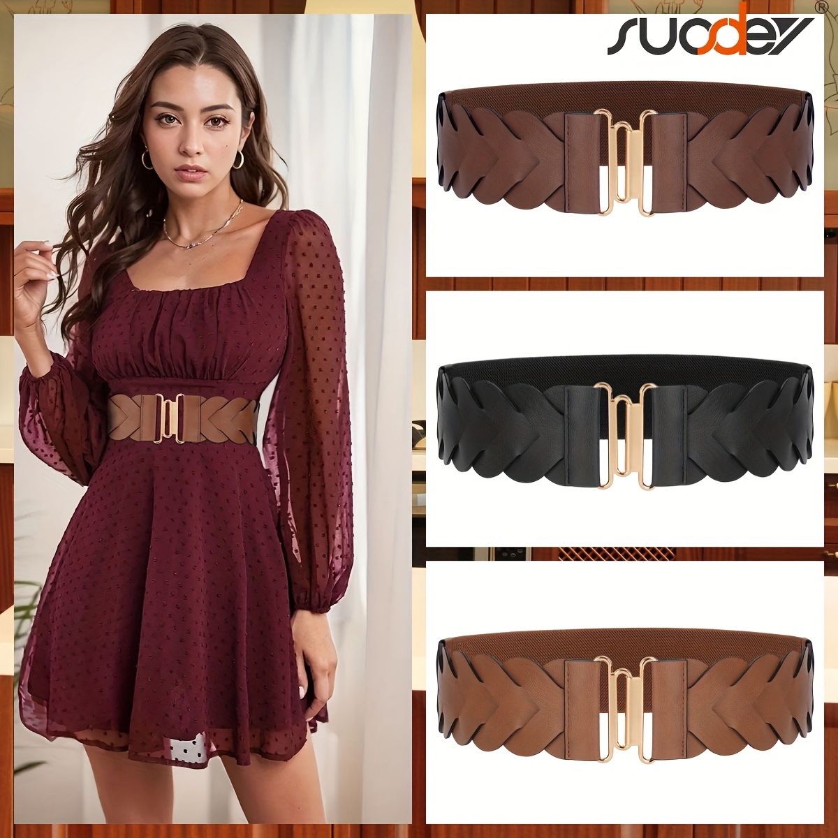 wide belts for women sold on Temu United States