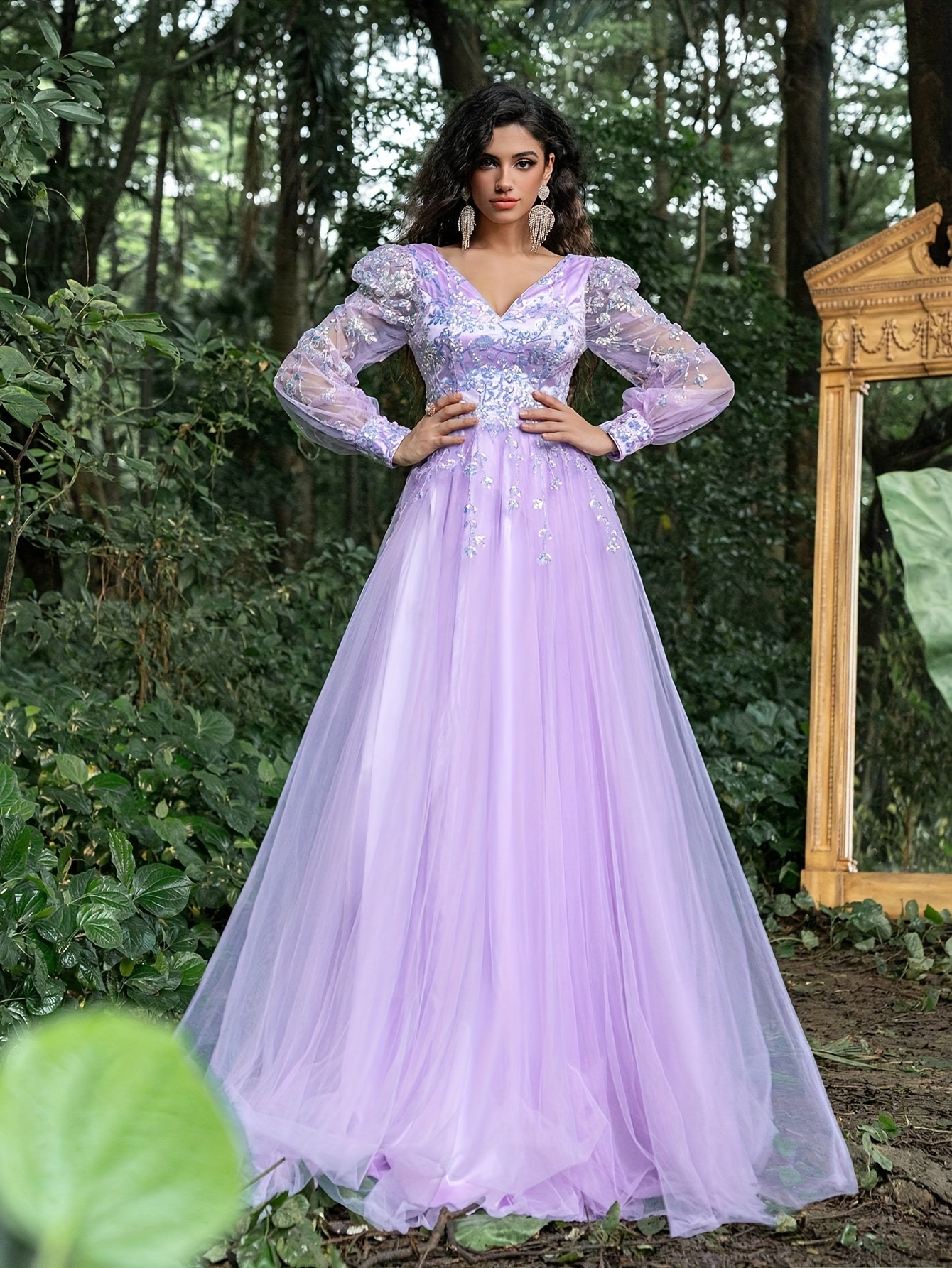 cabinet with dresser Almost Yours Lilac Crepe Maxi Dress - US 0