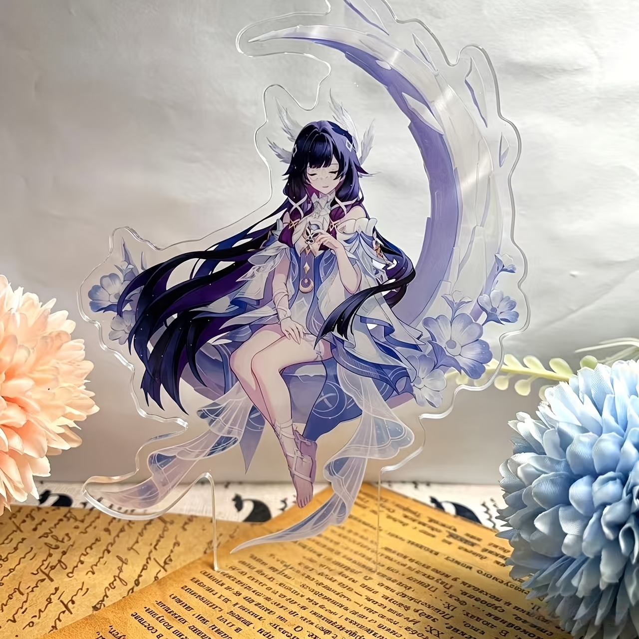 TEMU 2d Flat, Acrylic Ornament, Cute Desktop Decoration, Suitable For Anime And Game Enthusiast Collectors