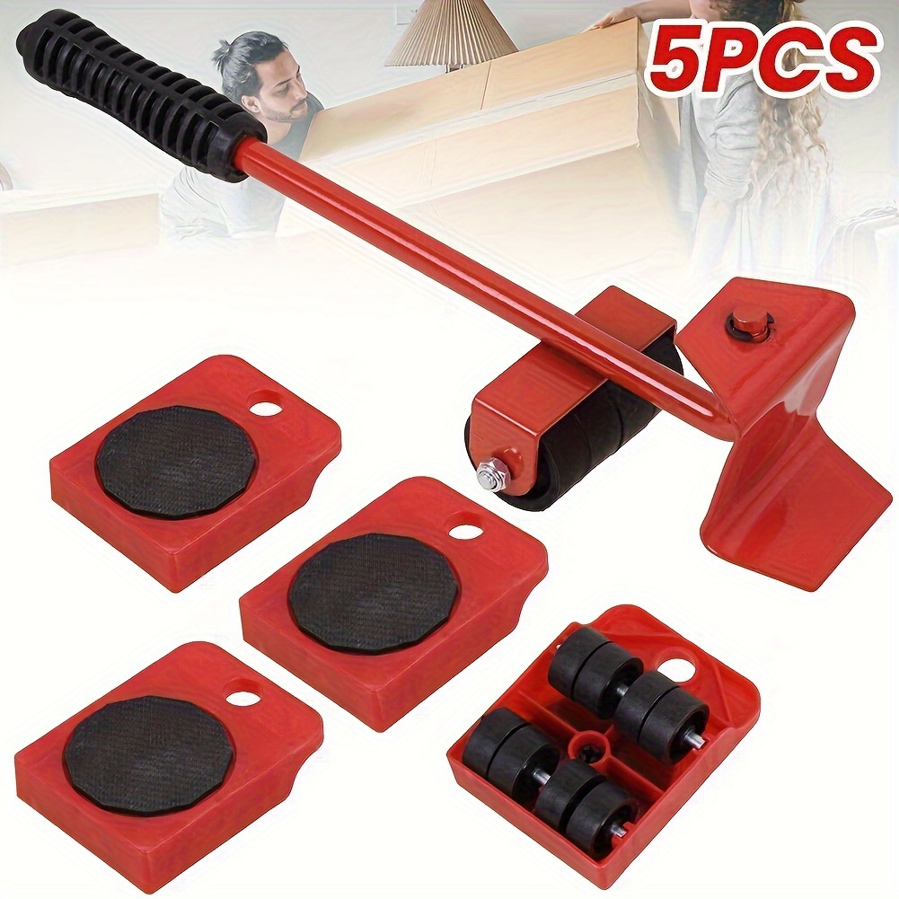 TEMU 5pcs Furniture Lifter, Heavy Moving Tools, Furniture Sliders For Tile Floors, Furniture Moving Tools