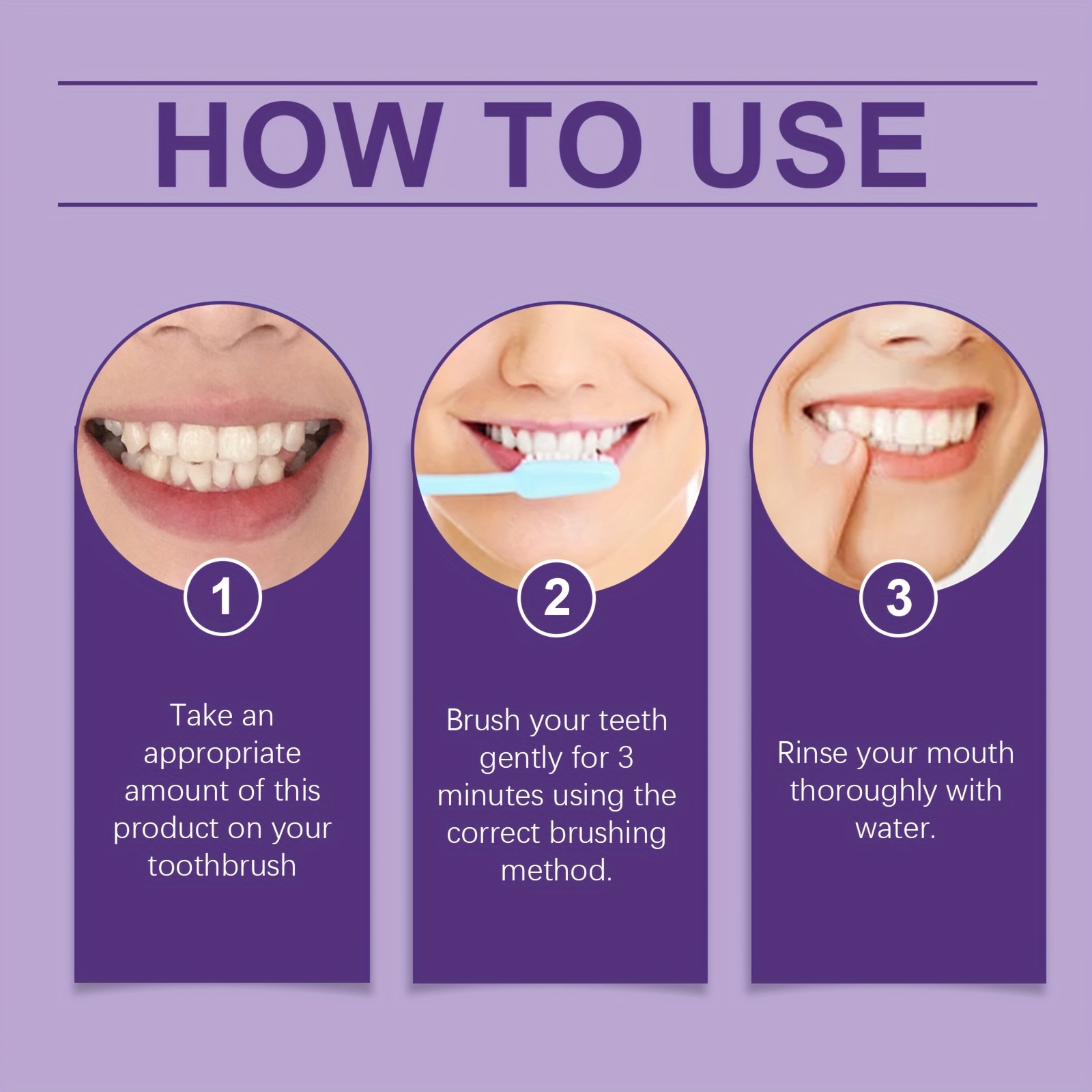 50g Purple Tooth Powder: Gentle Care for Teeth Cleaning, Fresh Breath Protection and Oral Hygiene