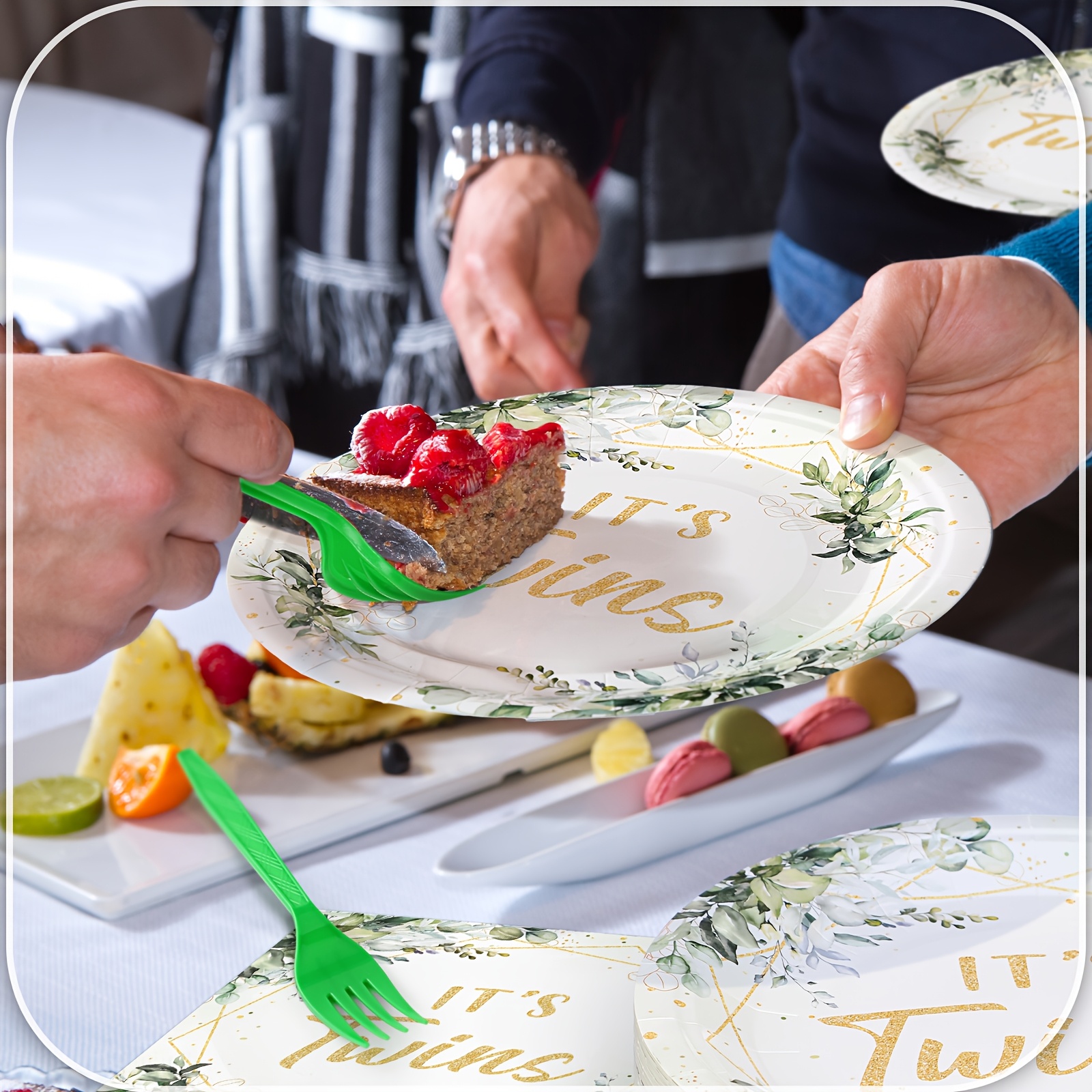 IHR Ideal Home Range Cocktail Napkins Disposable 3-Ply Paper Party Napkin Pack, 5" X 5", Christmas On Wheels, 20-Count