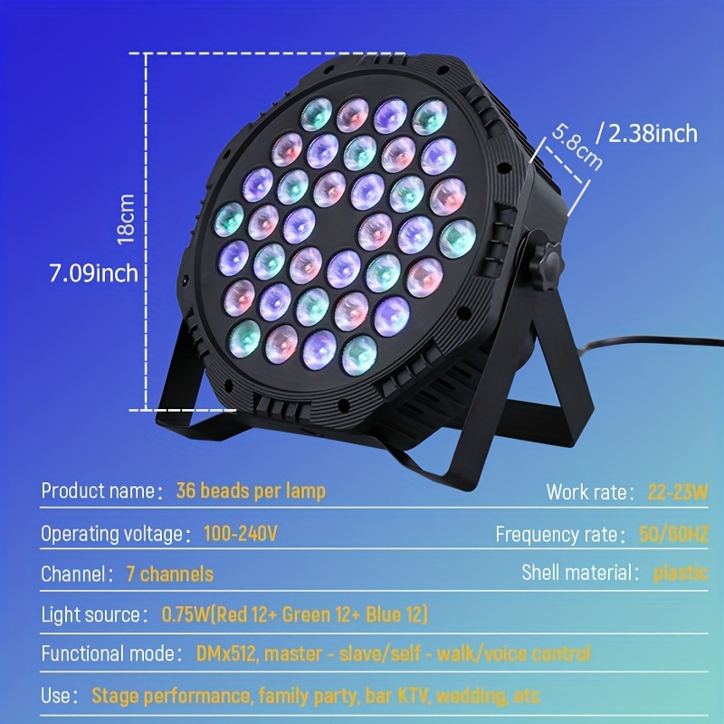 36 led stage par lights