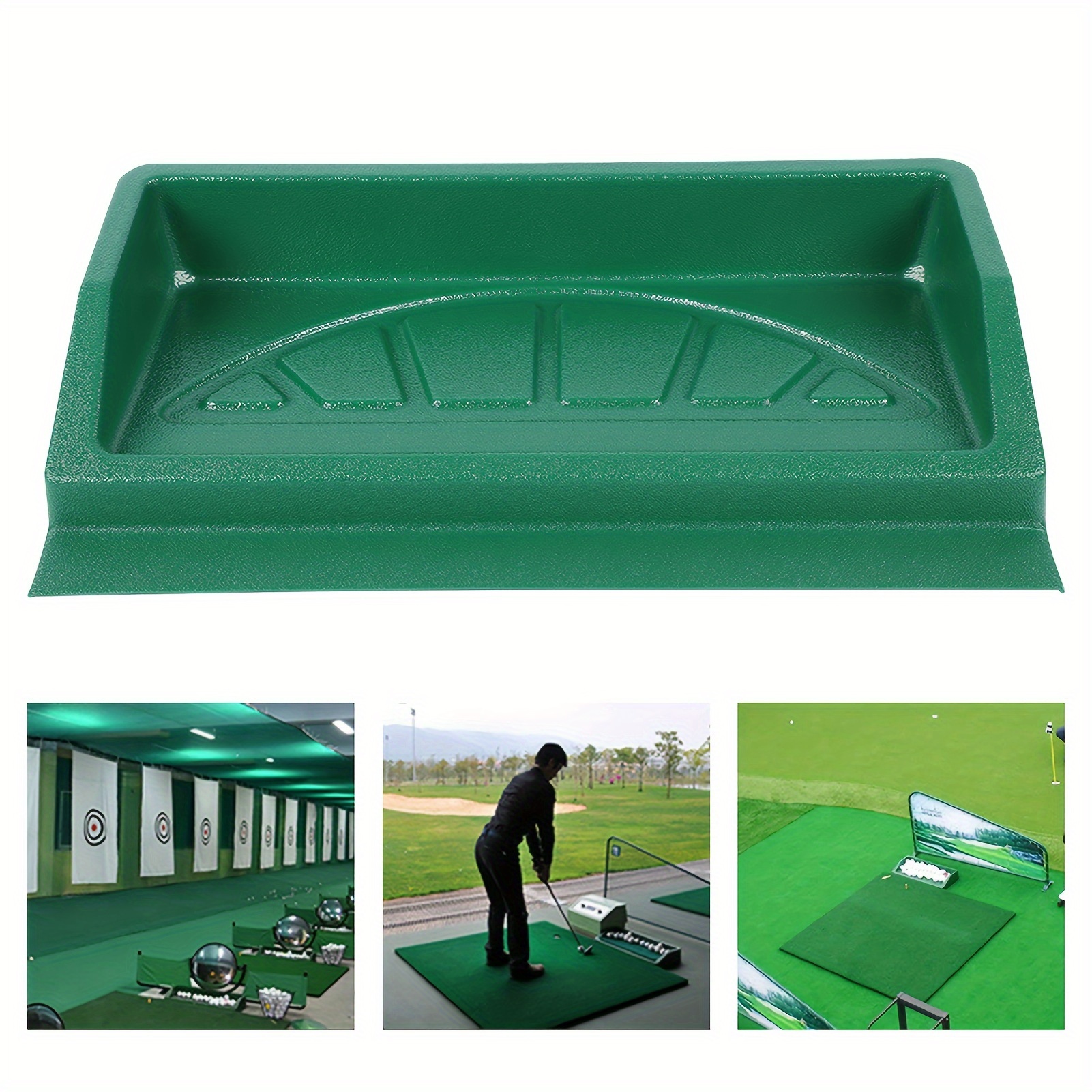 

59*33*10cm Extra Large Capacity Commercial Plastic Golf Ball Tray, Durable Golf Ball Tray Golf Driving Range Holds 100 Balls Golfer Accessory