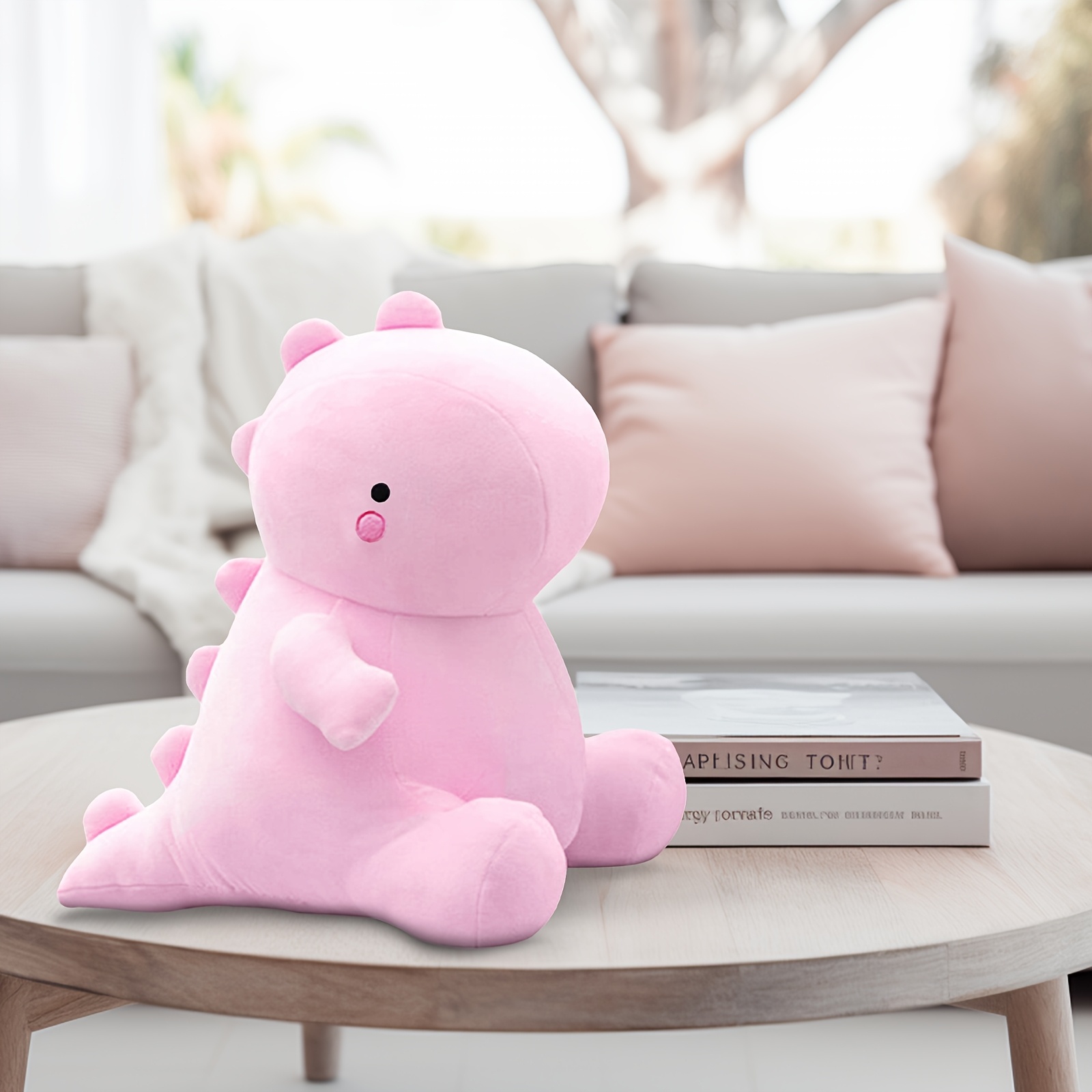 2025 New Cute Dinosaur Plush Toy - Soft Stuffed Animal with Expressive Eyes, Vibrant Colors & Detailed Design, Creative Home Decor Gift for Boys & Girls, Birthday Present, Playful Bedroom Accessory, Whimsical Design, Highquality Stitching