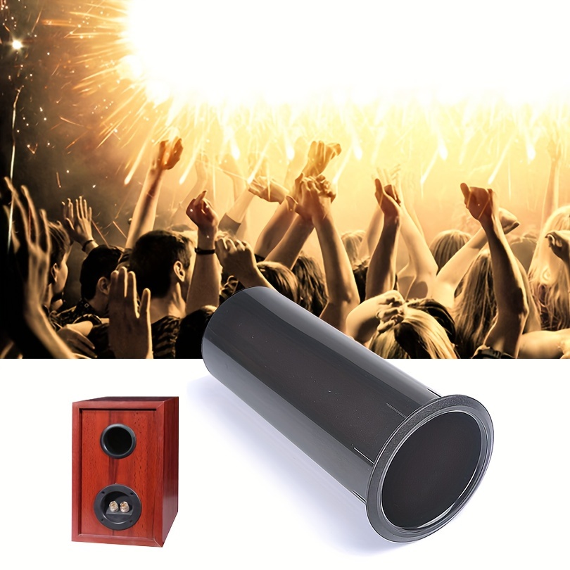 

[performance ] Black Plastic Sound Tube For Performance Speakers - 6.1cm Diameter, 15cm Length, Audio Conductor For At Events, Portable | Cylindrical Design | Tube