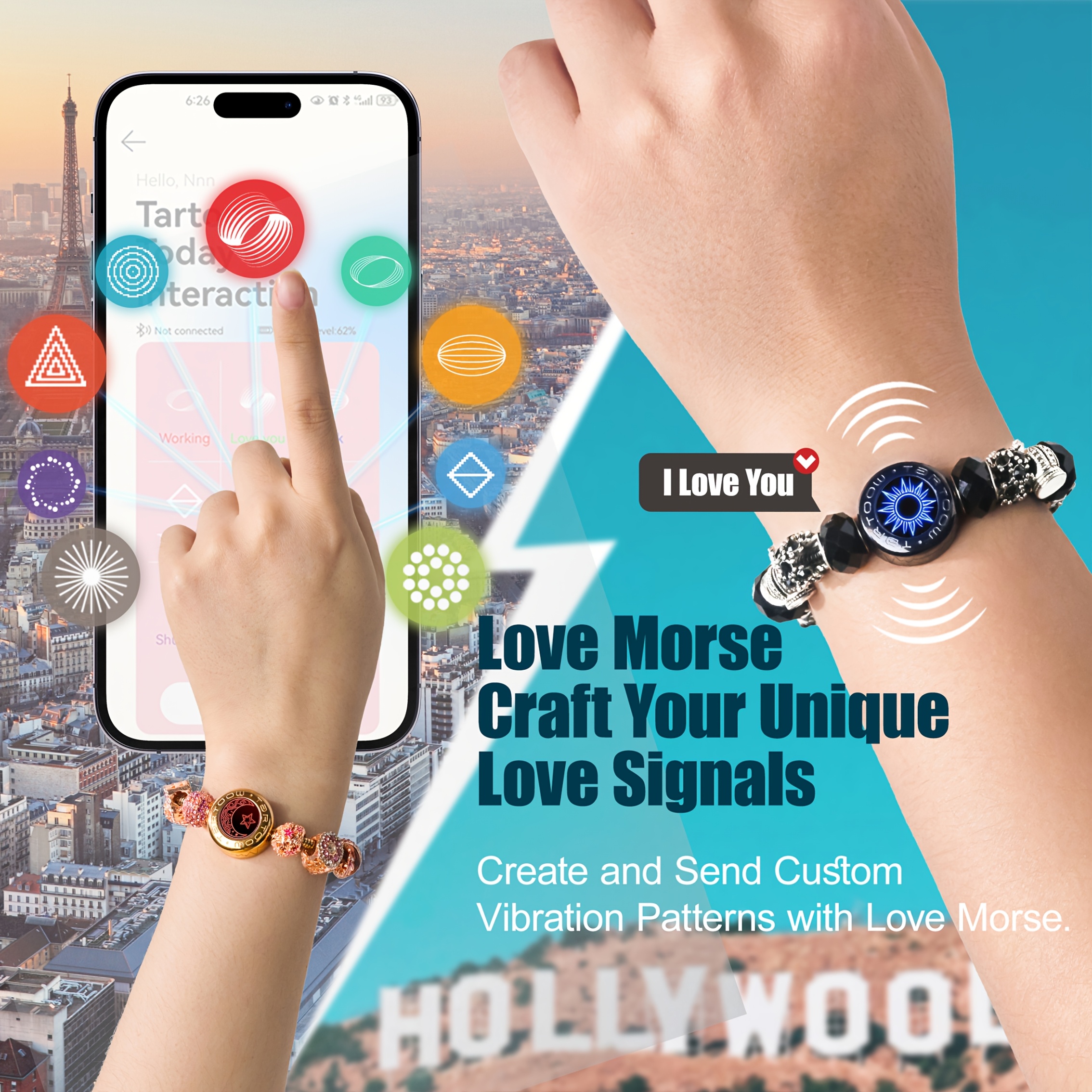 touch vibration bracelets long distance relationship