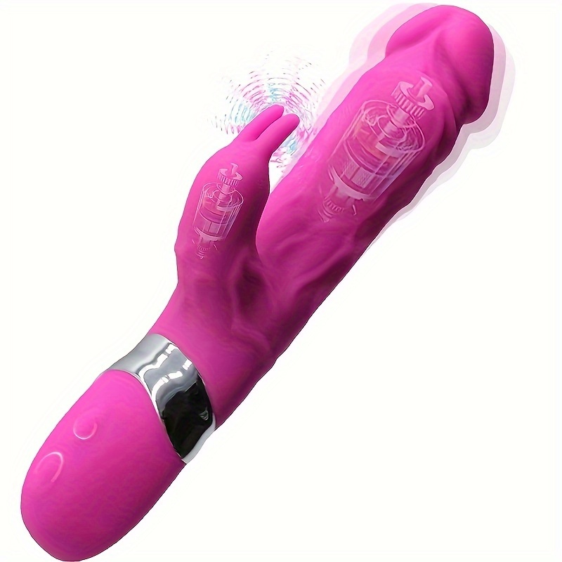 Dildo - Dildo - G Spot Vibrators Rabbit Dildo, G-Spot Stimulation Clitoral with 7+10 Powerful Vibration Modes, Adult Sex Toy with Dual Motors And Vibrating Ears for Couple - Image 5
