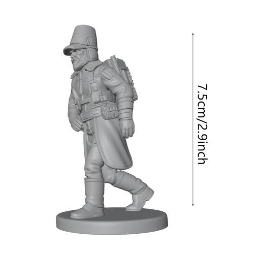 1 24 75mm unpainted resin model exquisitely detailed suitable for game and model decoration ideal for collecting and tabletop role playing games