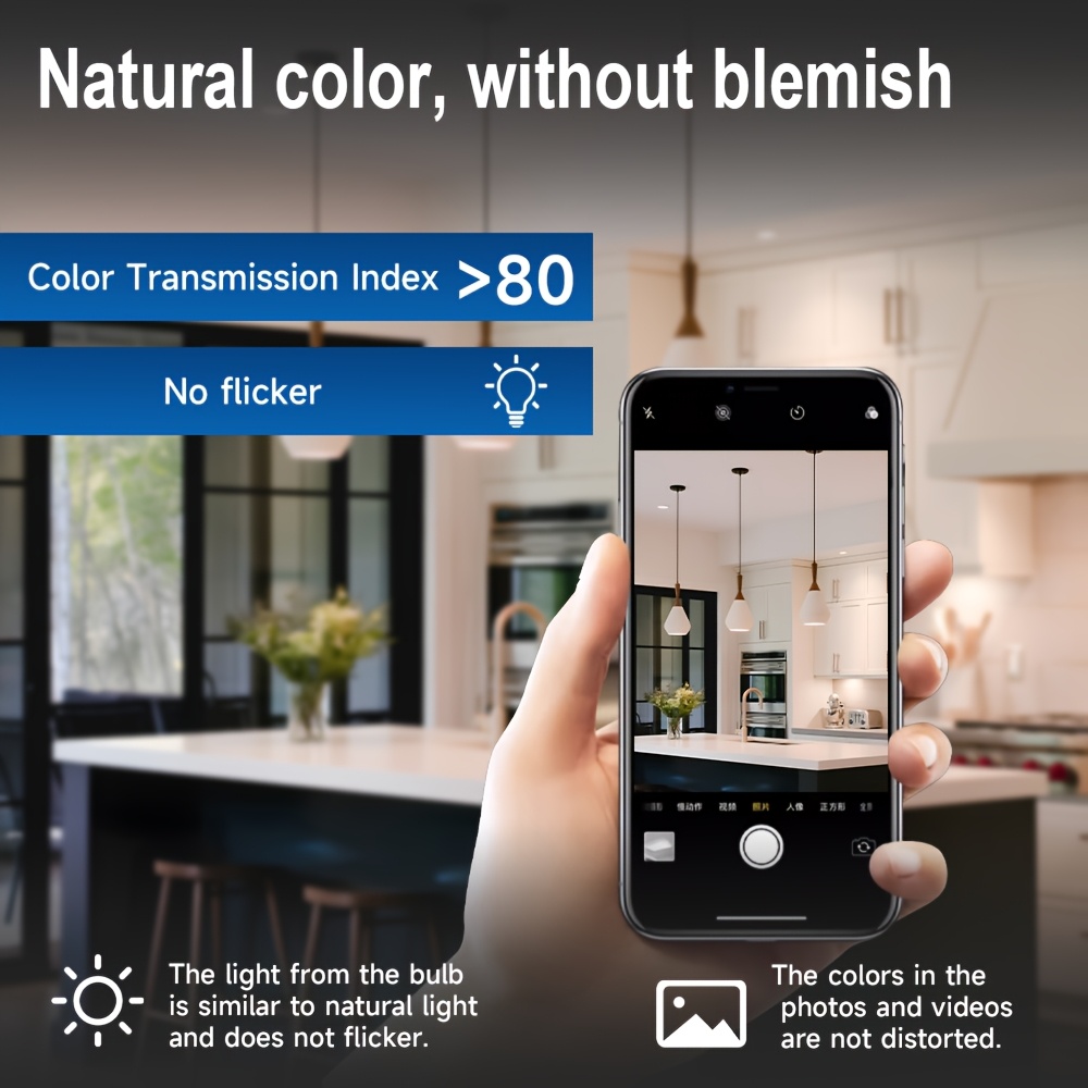 24-Pack GU10 LED Spot Bulbs, 3 Color Temperatures