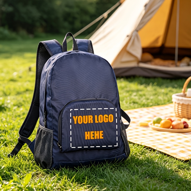 TEMU personalizzabile da 3 pezzi con logo//fantasie personalizzati - Ultraleggero per di , viaggi, uso , spallacci regolabili e chiusura a cerniera,