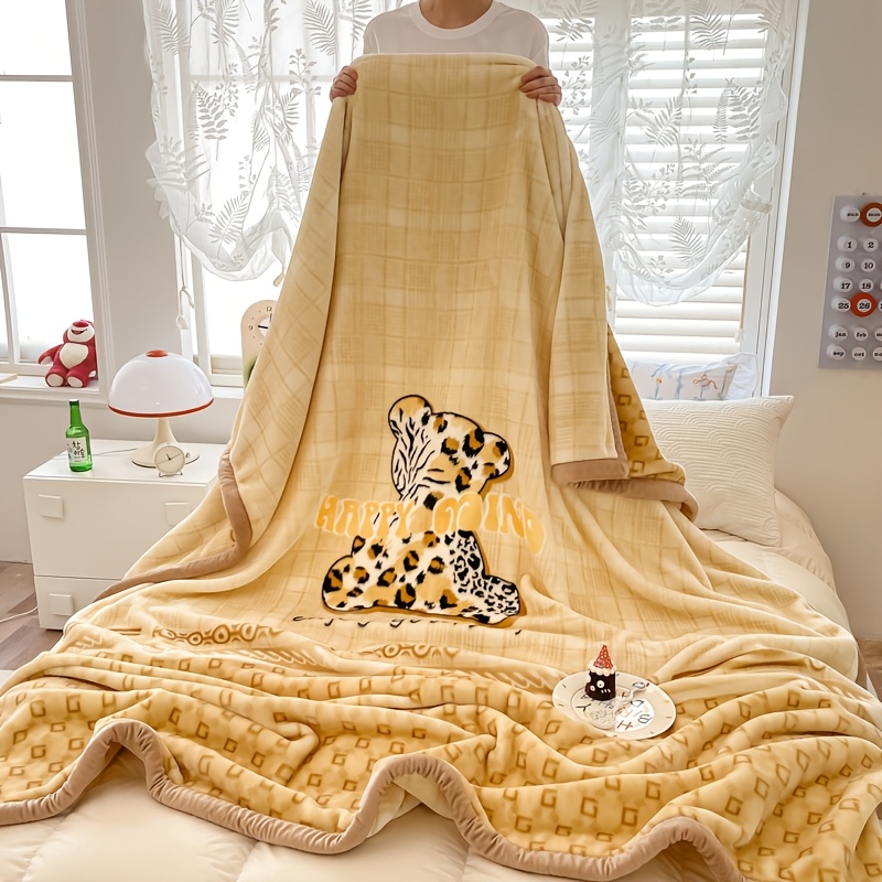 1pc heavyweight 2kg 3 5kg 4 4 7 7lbs plush   throw blanket dual sided layer thickened insulation thermal   dual sided design ultra soft   bedspread couch cover machine washable luxury blanket for     gift for   Product details 8