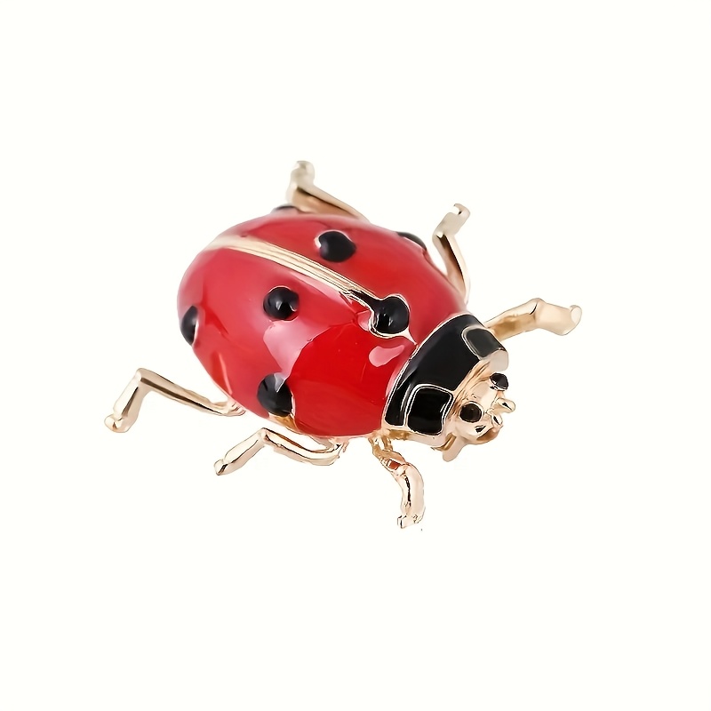 Stylish Insect Oil Cute -star Ladybug Brooch Cartoon Alloy Decorative Pin