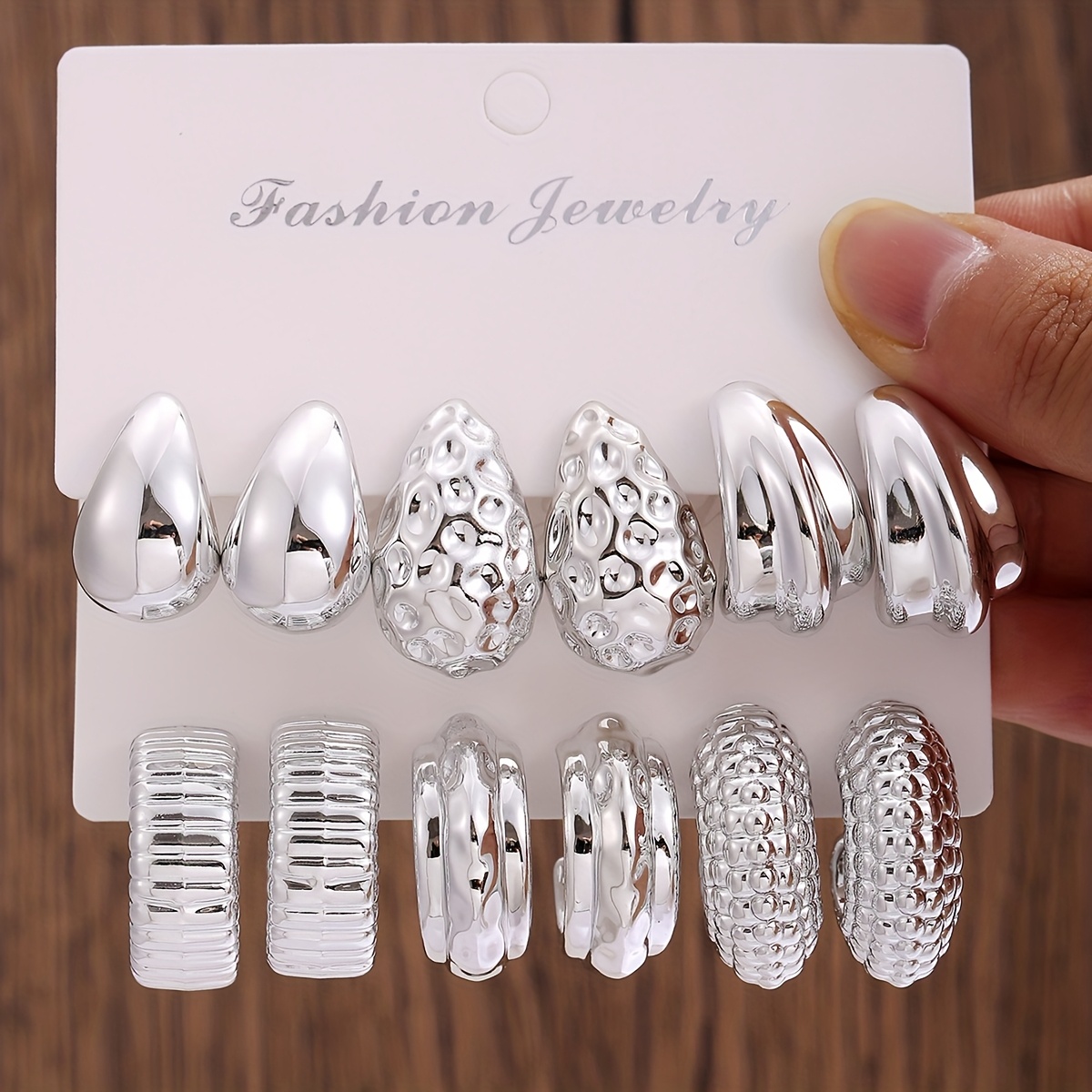 E-shop 12er Set vielseitige Damen-Ohrringe, klassische Tropfenform, eleganter Stil, geeignet für den täglichen Gebrauch, als Partygeschenk