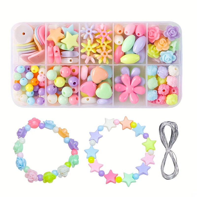 

120pcs Making Kit, Mixed Plastic For Bracelets And Necklaces String, Bracelet Set Storage Box, Jewelry