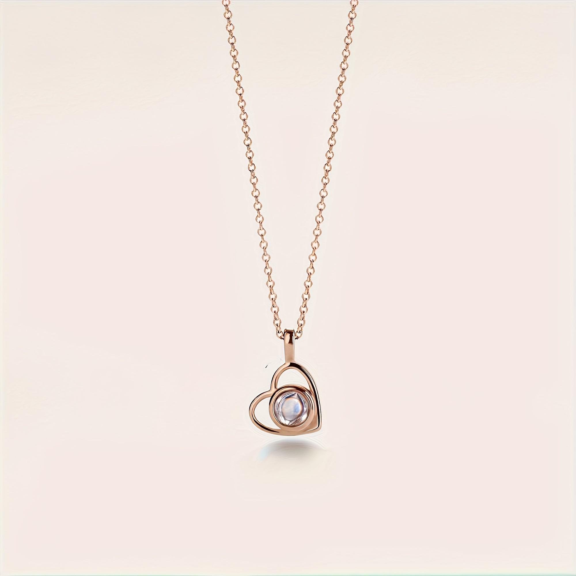 Personalized Heart Pendant Photo Necklace — Custom Gift for Loved Ones