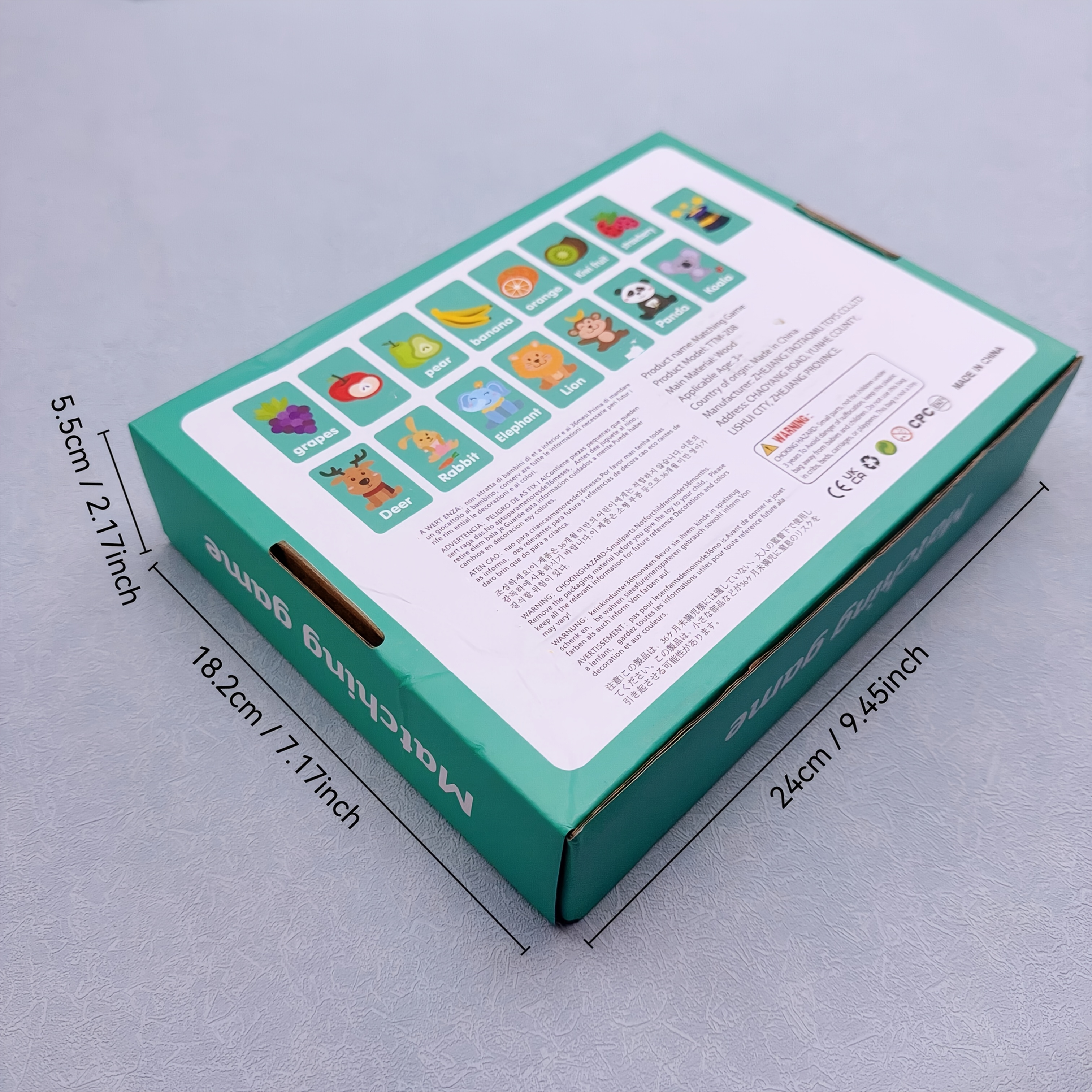 Wooden Multi-Functional Domino Stacking Game for Kids