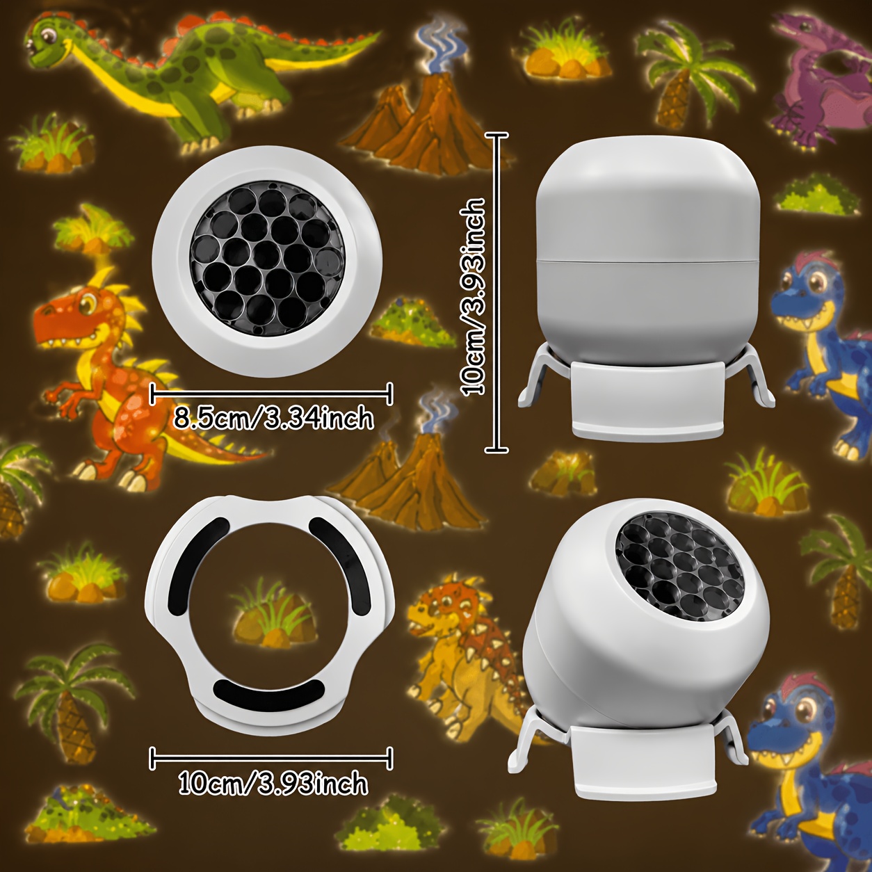 Dinosaur Themed Dynamic Projection Lamp, Dinosaur Forest Elements, USB Plug In, 360° Rotation for Dreamy Light Effects, Soft Light, Applicable to Bedroom, Living Room, Birthday Parties, an Excellent Gift