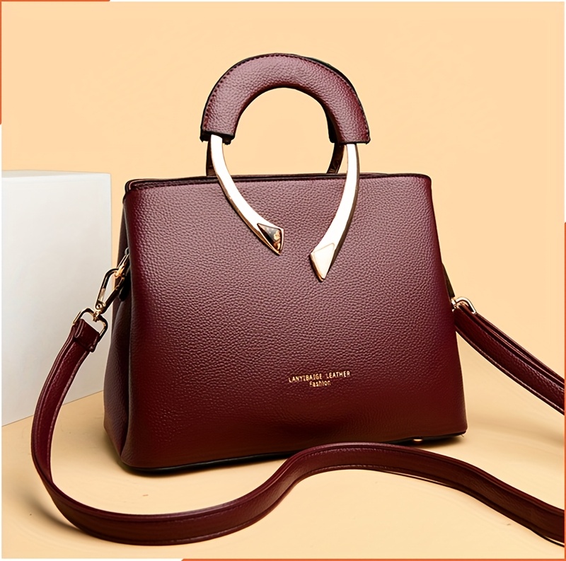 Fashionable Women'S Handbag Made of High-Quality Material, a Easy Shoulder Crossbody Bag with Three Layers And Large Capacity, Vintage Tote Bag