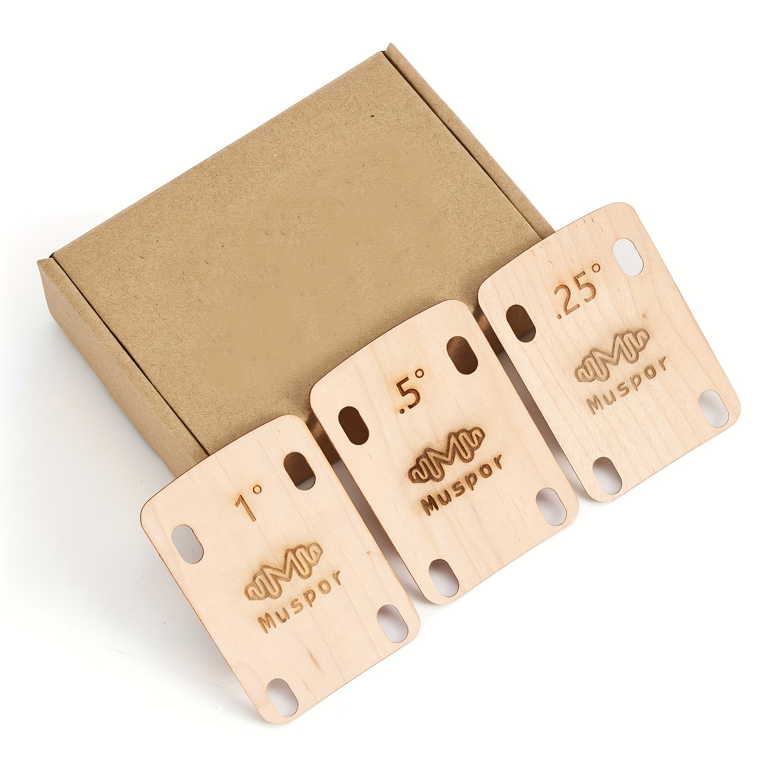 TEMU 3er Set Gitarrenhals Schiebeplatten, Solide Gitarrenhals Schiebeplatten Schutz, 0.25 Grad, 0.5 Grad und 1 Grad Gitarrenhals Platten Werkzeug für