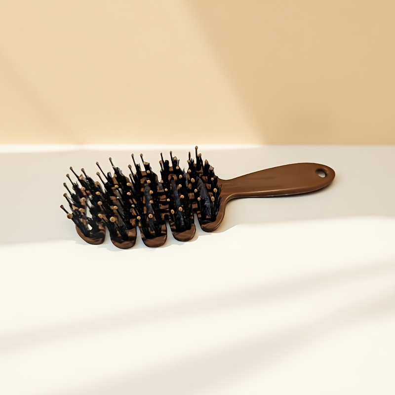 TEMU 1pc Comb For Scalp Massage, Anti-static, Fluffy Hair Care, High , Ribbed Hair Care Comb