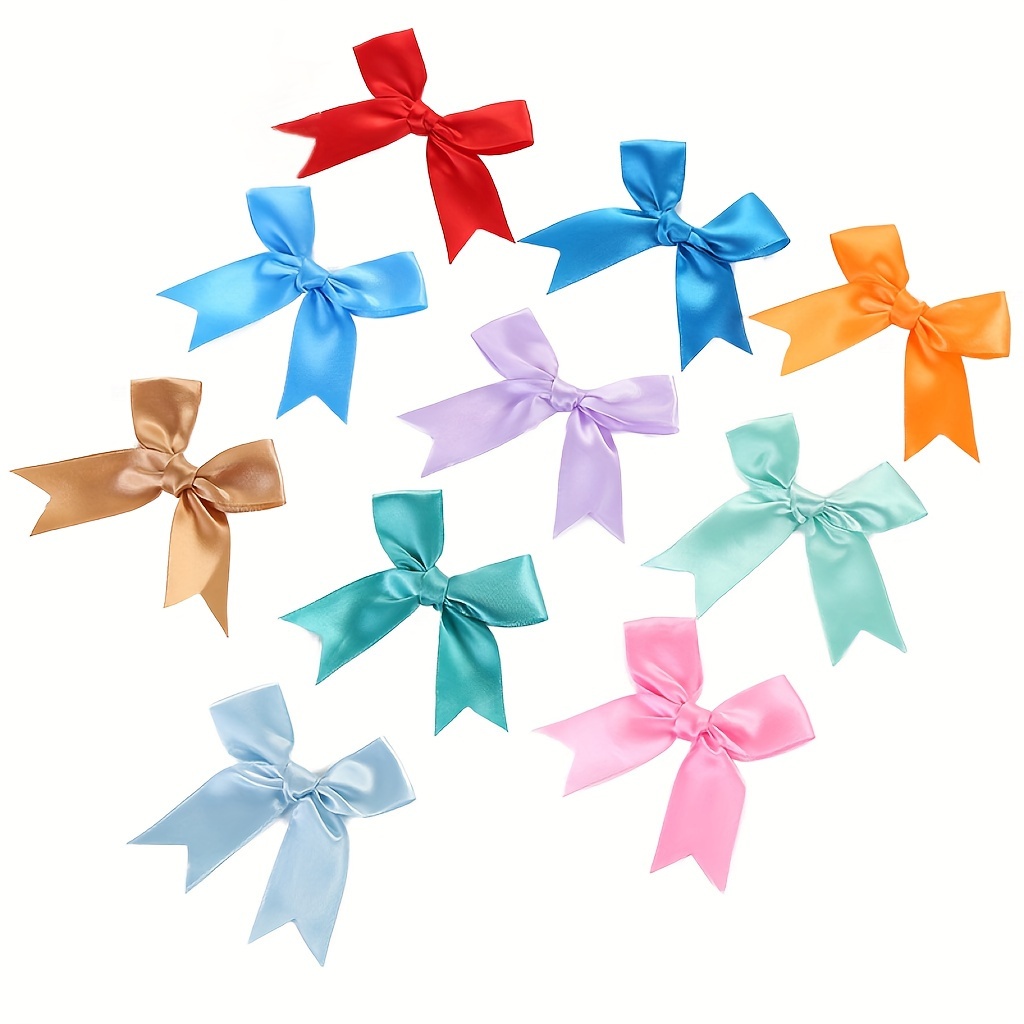 

50pcs, Nœuds Papillon 10 Couleurs 8.5cm Emballage Cadeau Les Nœuds Papillon En Queue D'aronde Sont Des Décorations Charmantes Pour Les Mariages, Les Festivals Et Le Bricolage