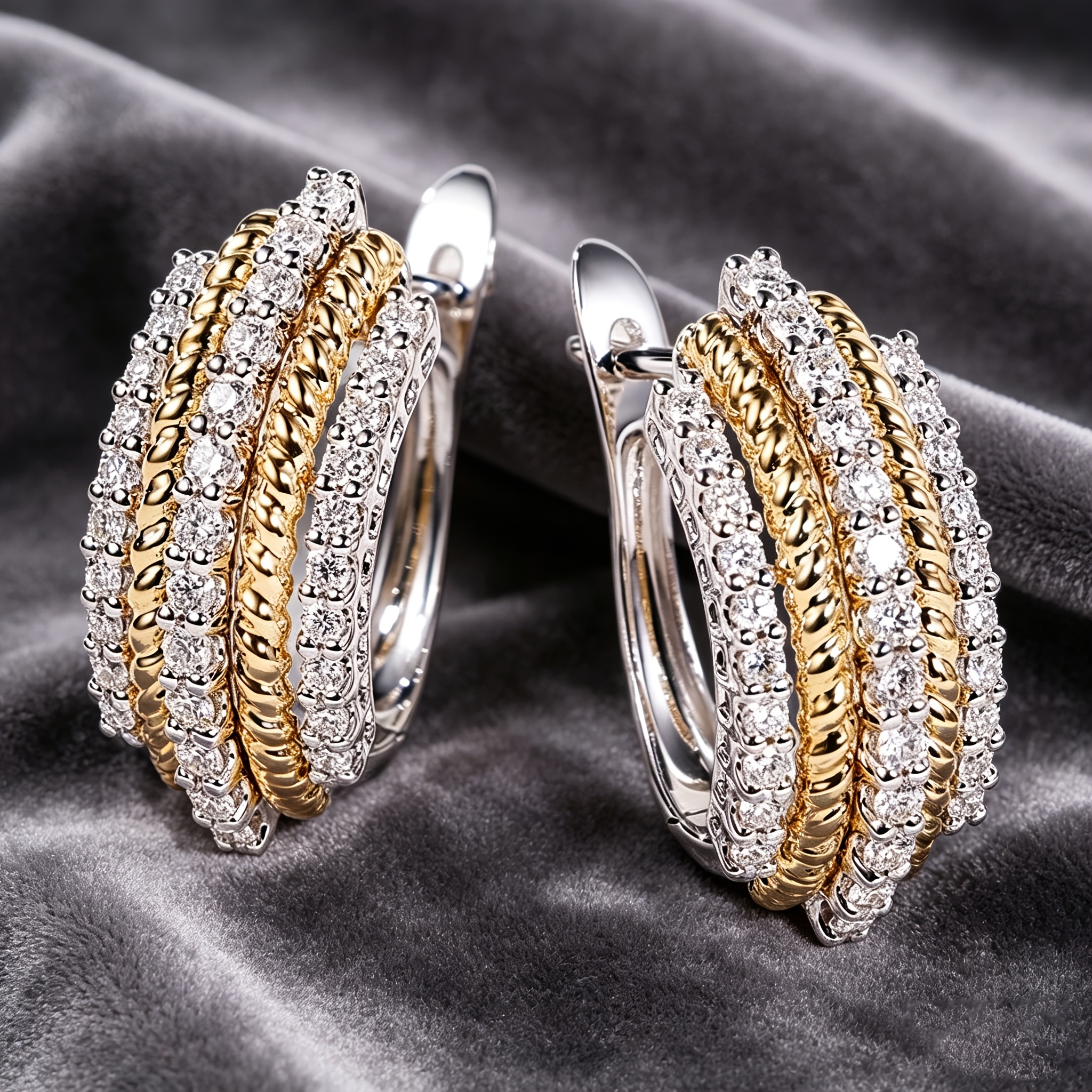 TEMU A Pair Of Stylish, Elegant, And Creatively Designed Geometric Tube Earrings, Versatile Enough For Banquets, Holiday Parties, And Vacations