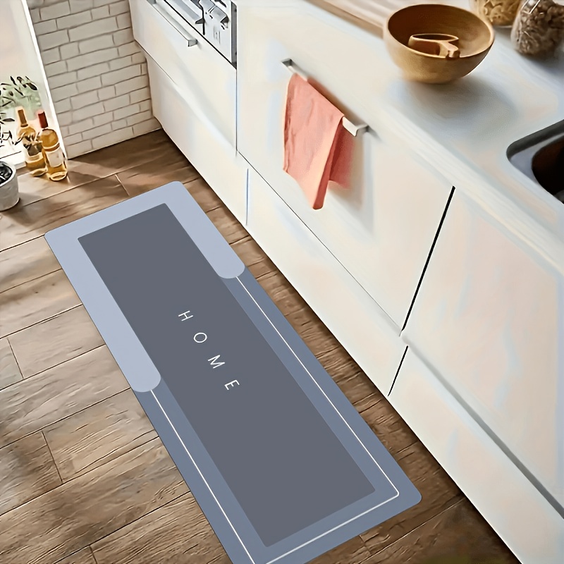 TEMU 1pc Silaite Kitchen Mat - 3.7mm Thickness, Anti-slip, Washable And Easy To Clean. Comfortable Standing Pad For Kitchen, Bathroom, Entrance.