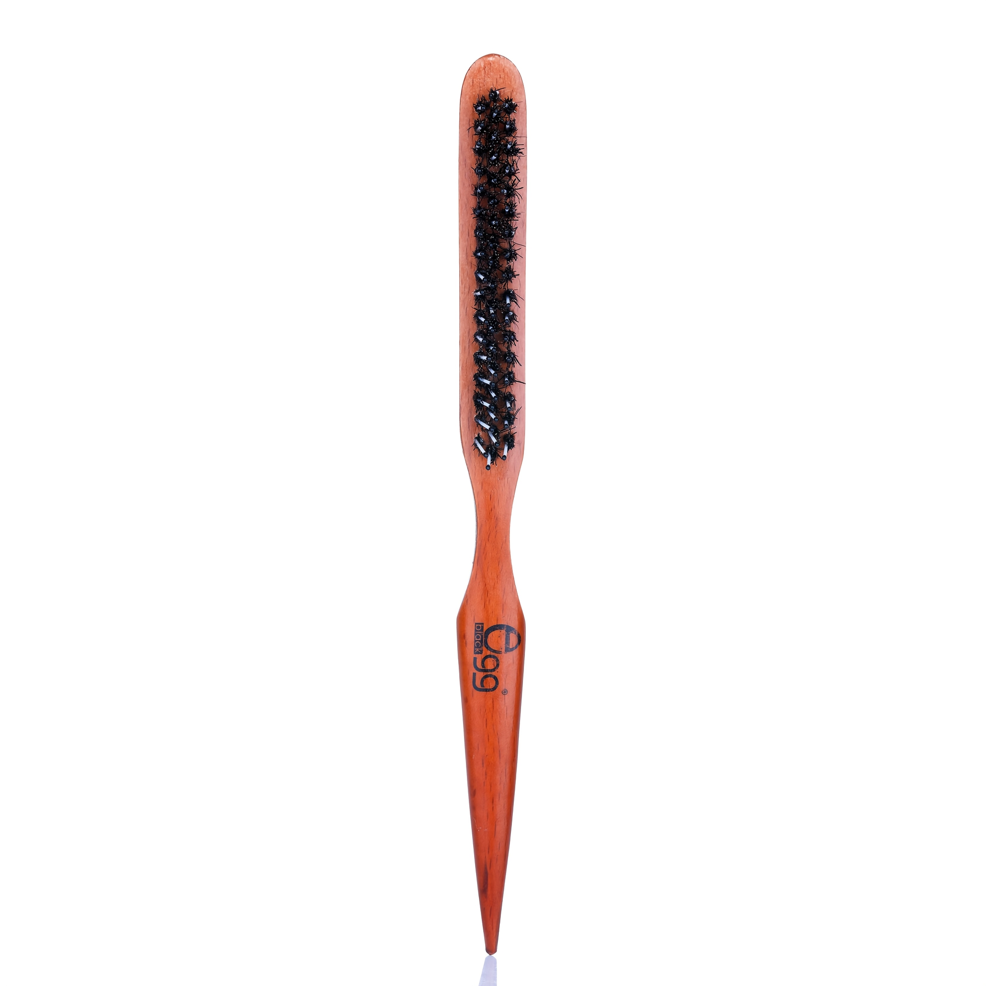 Image of 1 Bristle Hair Brush Designed For Women - A Slick Back Comb Featuring A Rat Tail Pick For Sectioning Hair, Ideal For Controlling Edges, Backcombing, Smoothing, And Styling Fine Hair To Enhance Volume