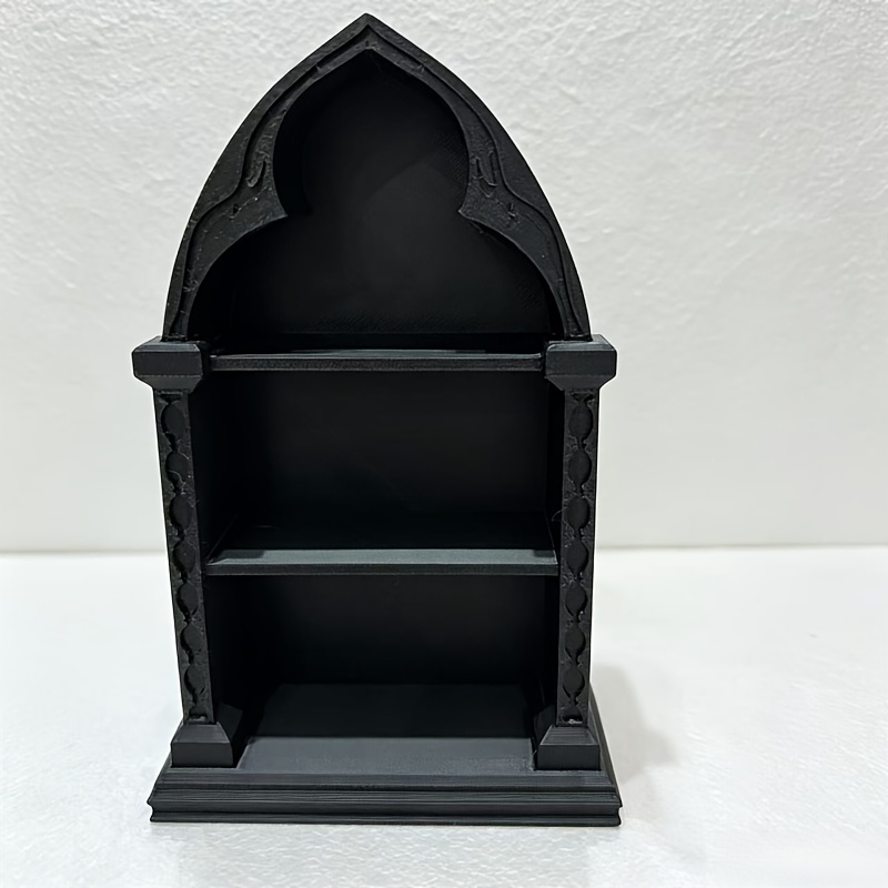 TEMU A Gothic Miniature Storage Rack Model With A Scale Of 1/12in , Which Used As A Desktop Ornament Or Small Decorative Storage Rack. This Model Is
