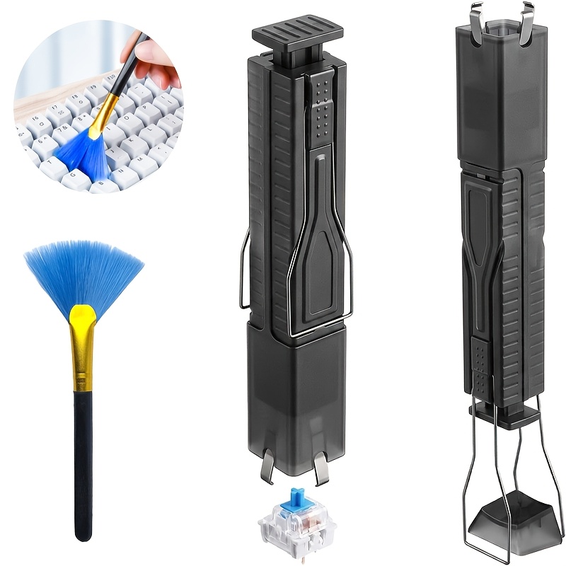 TEMU 2-in-1 Mechanical Keyboard Keycap Puller And Switch Puller, Keycap Removal Tool Hot-swap Axis Extractor, Mechanical Keyboard Repair And Cleaning
