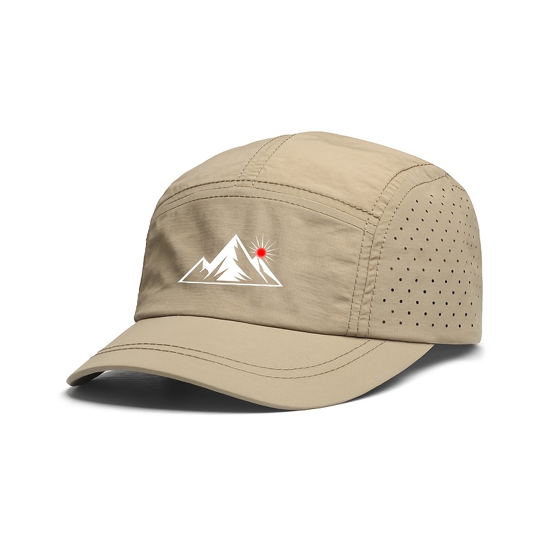 TEMU Chapeau d'extérieur Free Breath avec trous de ventilation découpés au laser, chapeau de soleil léger à bord court disponible en plusieurs