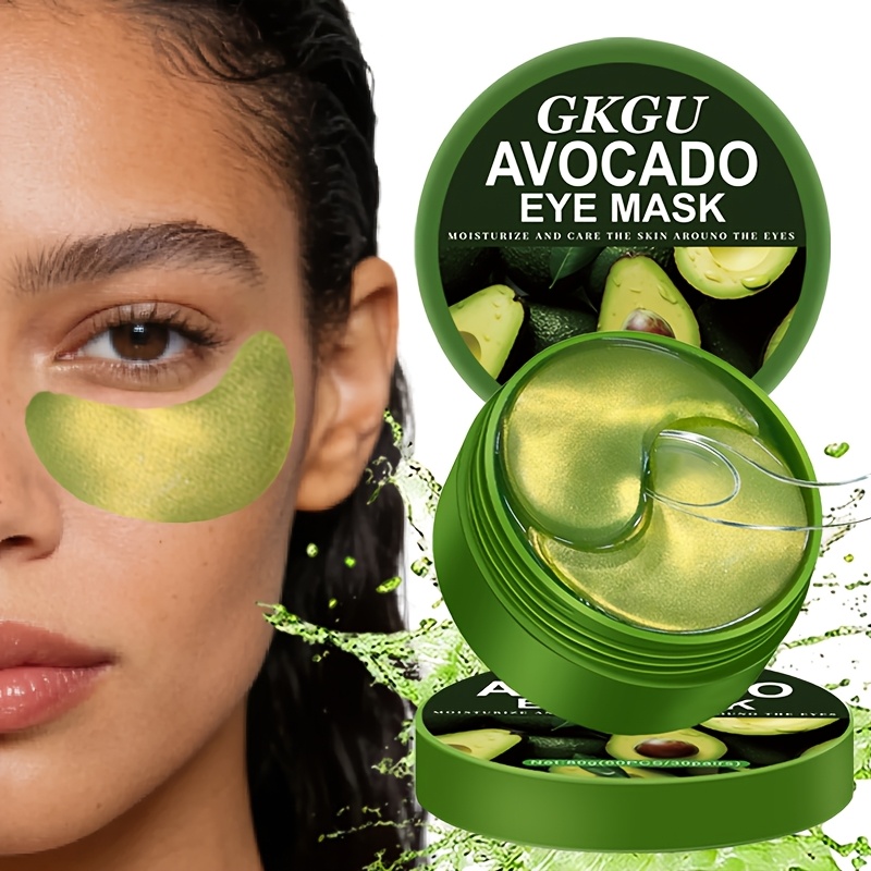 Image of 60pcs Gkgu Acid And Avocado Eye Mask, Tighten The Skin Around , The , Skin, Eye Care | Eye Facial Mask | Moisturizing Eye Mask | Exquisite Gifts