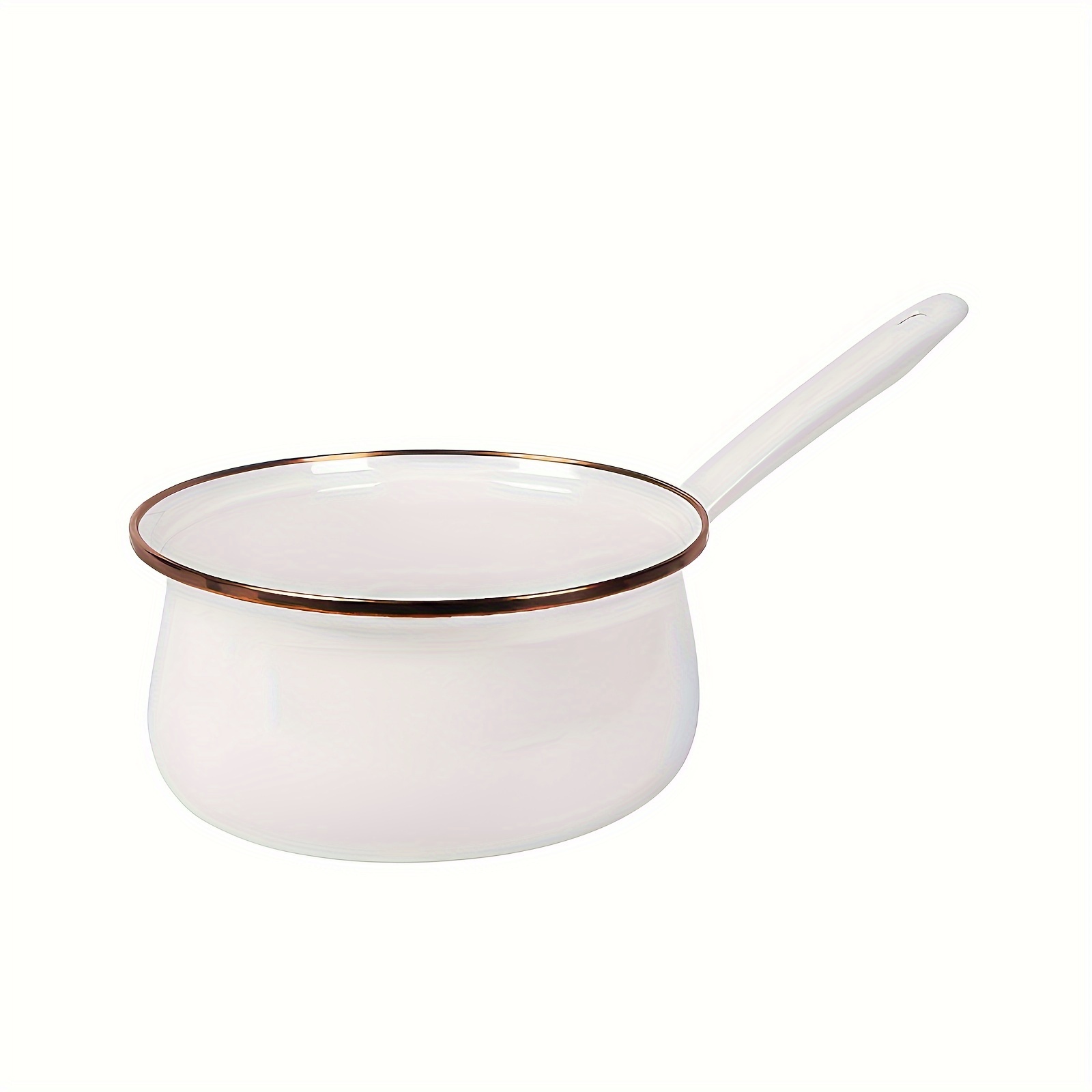 versatile enamel pot with single handle lid non stick dishwasher safe   and serving   home kitchens restaurants glazed milk pot   colors details 11