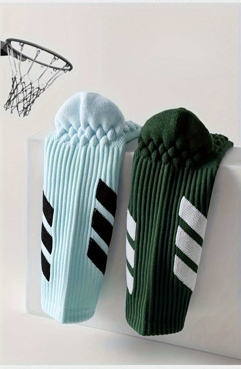 4 Pairs of Men'S Autumn And Winter Professional American-Style Elite Basketball Socks with Towel Bottoms & Sports Socks