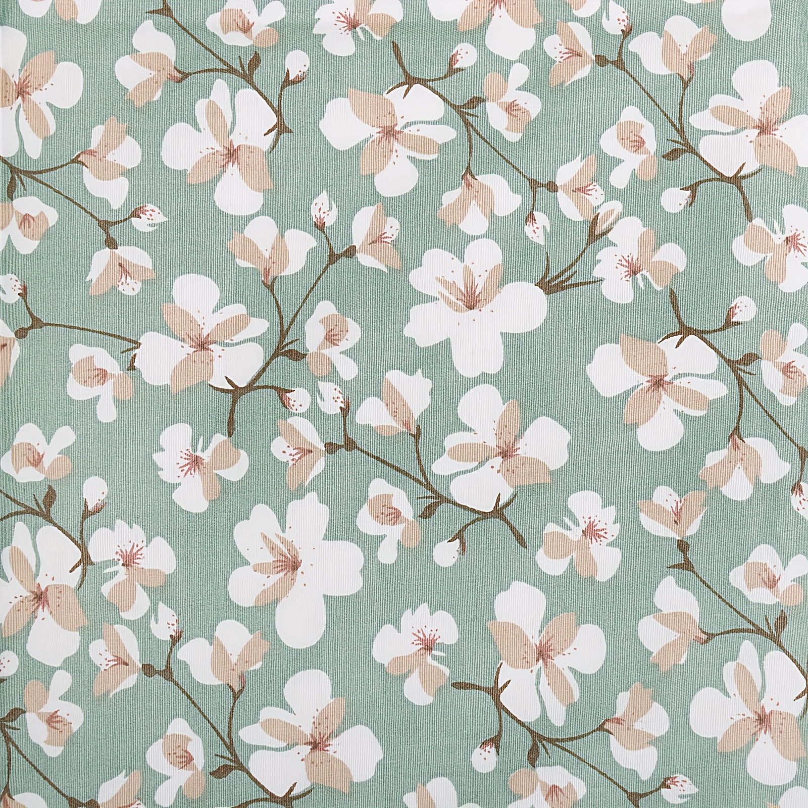 1pc Fresh Pastoral Peach Small Floral Fabric Series, Featuring Floral Prints Suitable For Sewing And Decoration, Ideal For Beginners, Fabric, Bedding, Curtains, Pillow Covers, Bags, And Craft Supplies