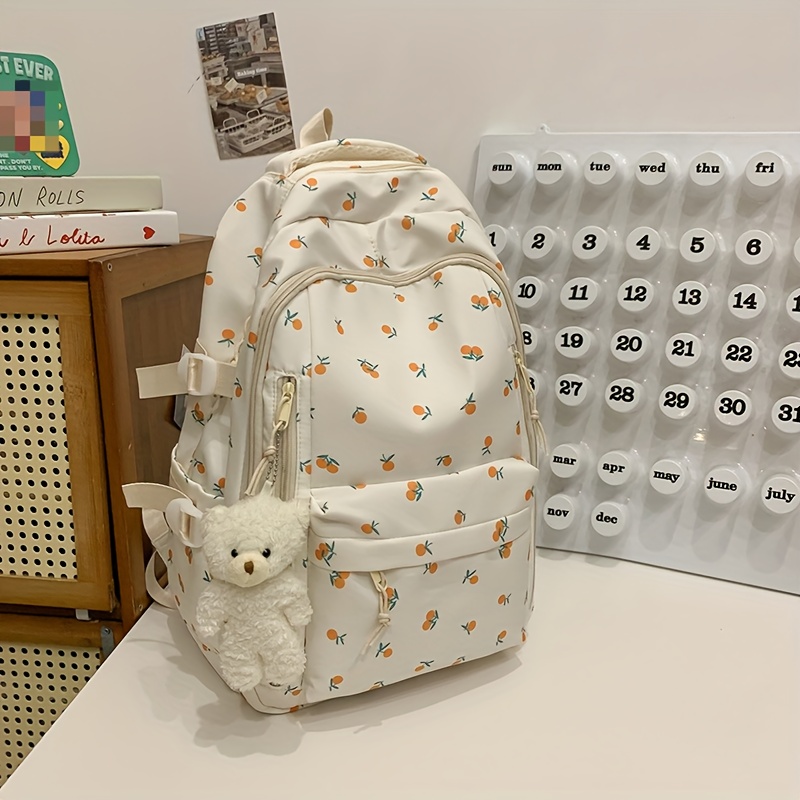 Mädchen Rucksack Mit Hunde-Pfoten-Print – Inkl. Lunchbox, Für Schule & Freizeit, Ergonomisch