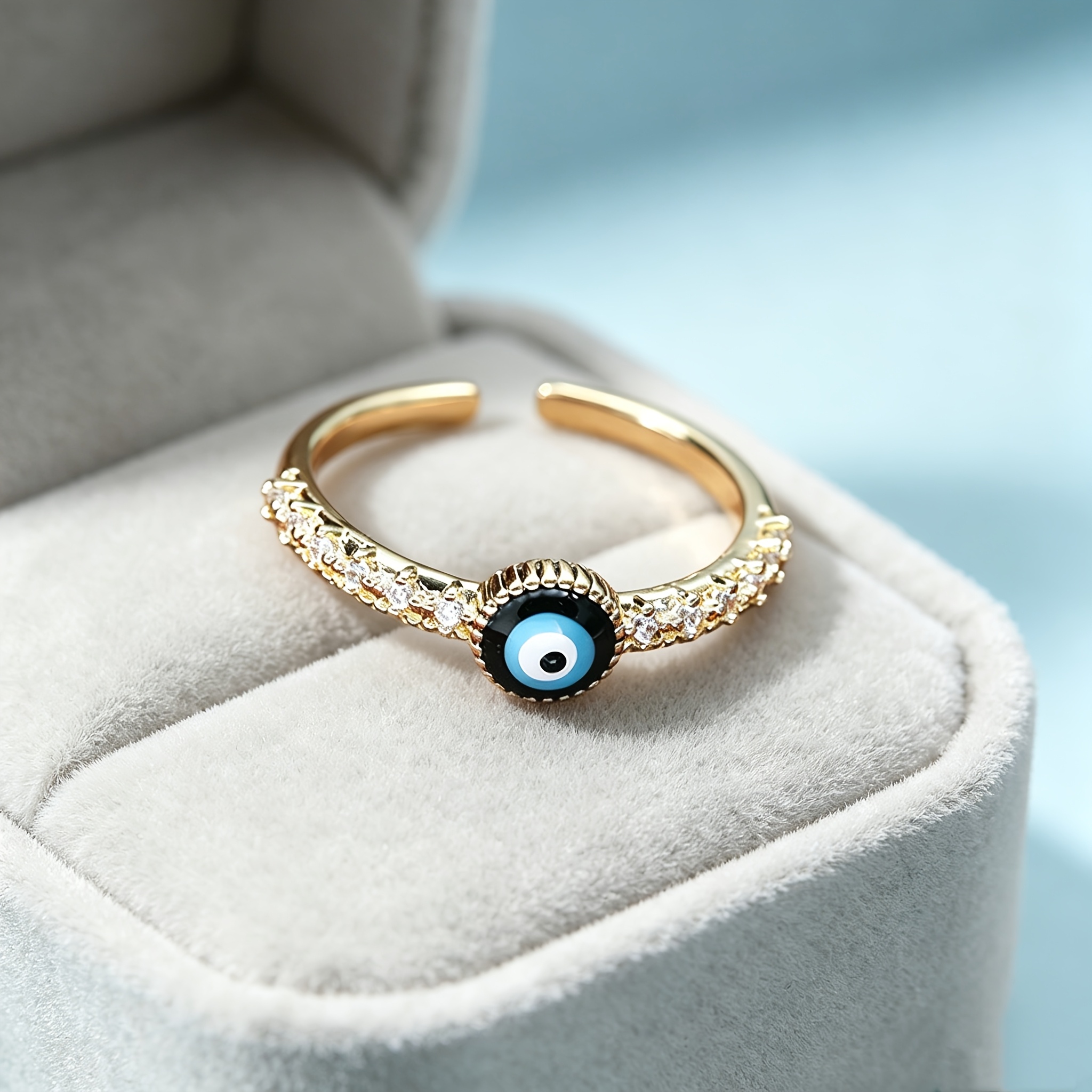 Demon Eye Adjustable Opening Temperament Band Ring