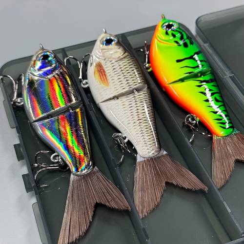 12cm 17g sinking glide bait fishing lures jointed swim bait rattle balls inside pesca slide new jointed bait swimbait fishing lures sinkslowly pike fishing bait tackle