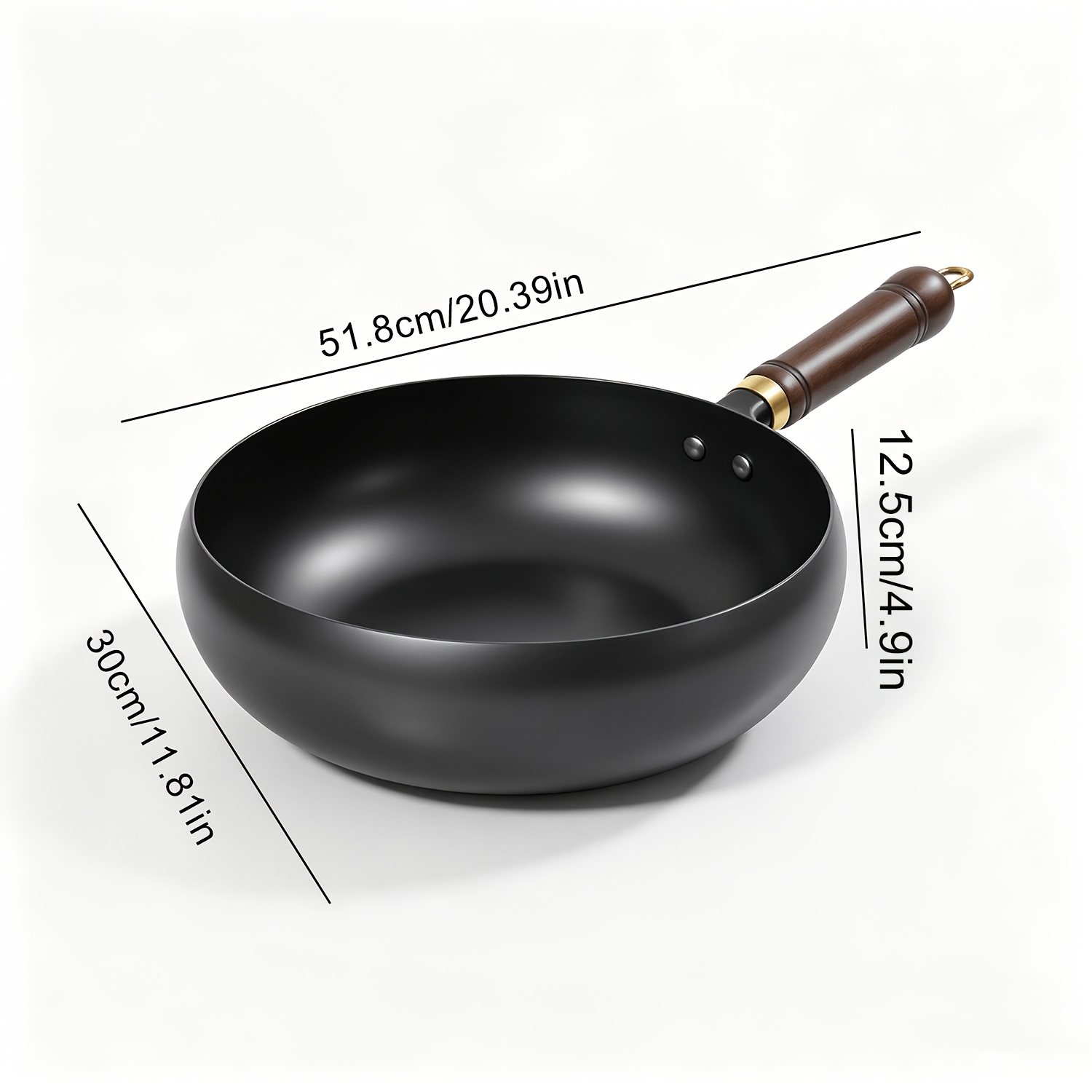 TEMU [camp Kitchen ] 1 Heavy-duty Pre- Cast Iron Pot Exquisitely Handcrafted Iron Pot, Large Capacity For Cooking And Soups, With/without Lid, ,