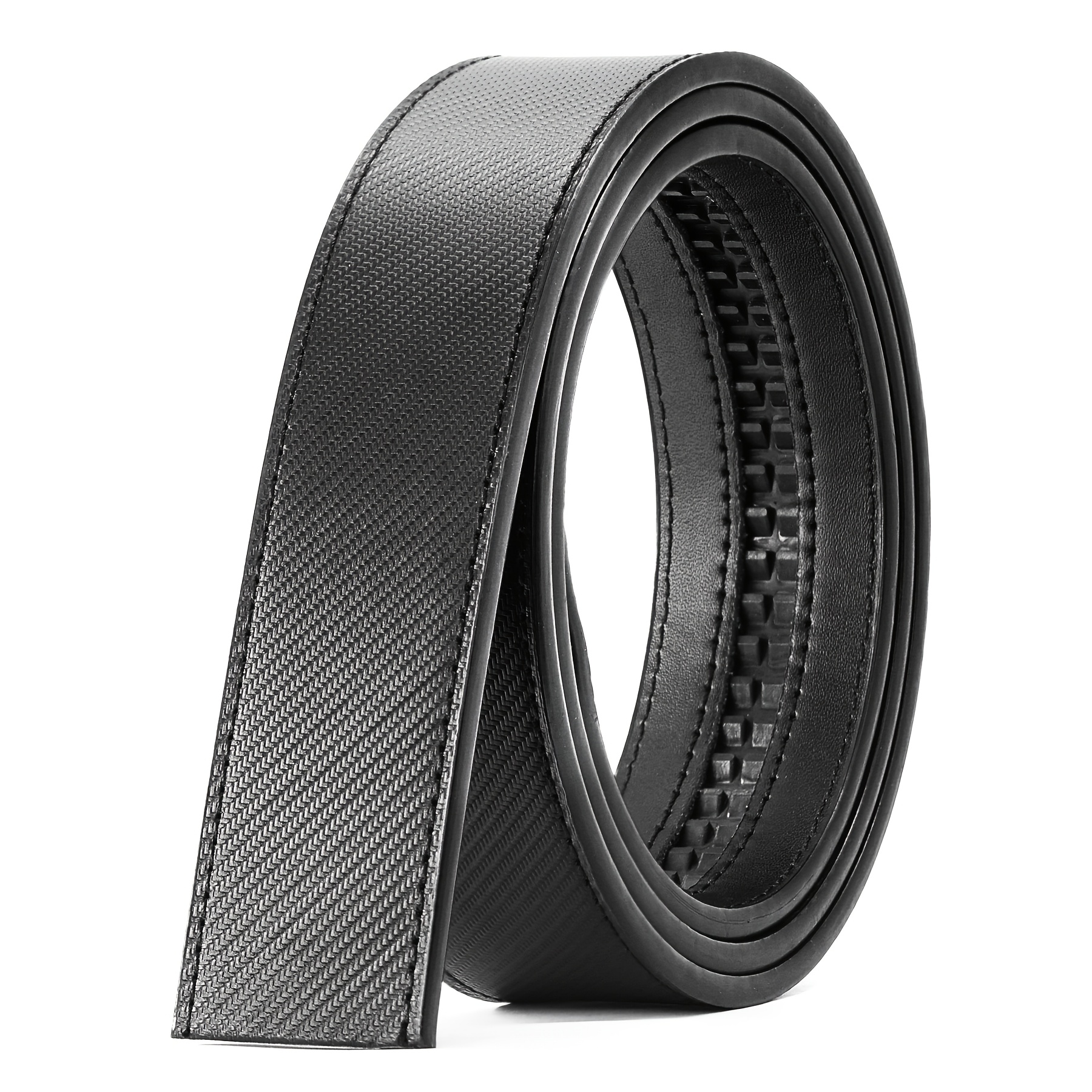 Image of Men's Split Leather Belt Without , Decorative Belt Suitable For Jeans Pants, Wide