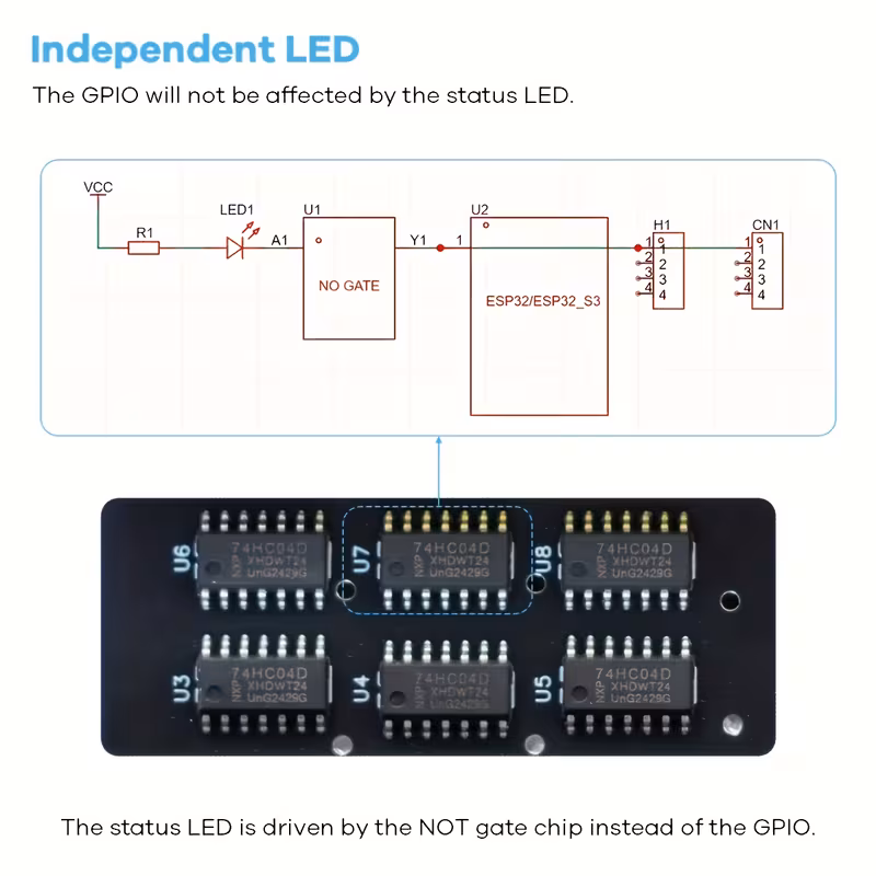 לוח התקפה למודול esp32/esp32-s3 , מודול חיישן, בלוק מסוף עם מכסה ראש, זמין בשלושה מפרטים פרטי מוצר 3