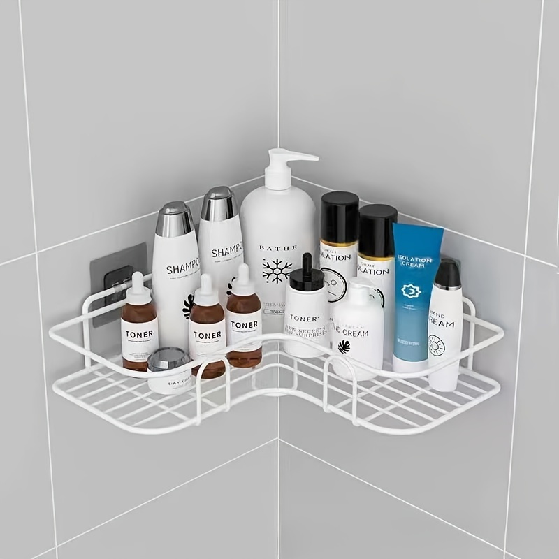 TEMU Perforation- Bathroom Shelf: Organize Your Toiletries With Ease