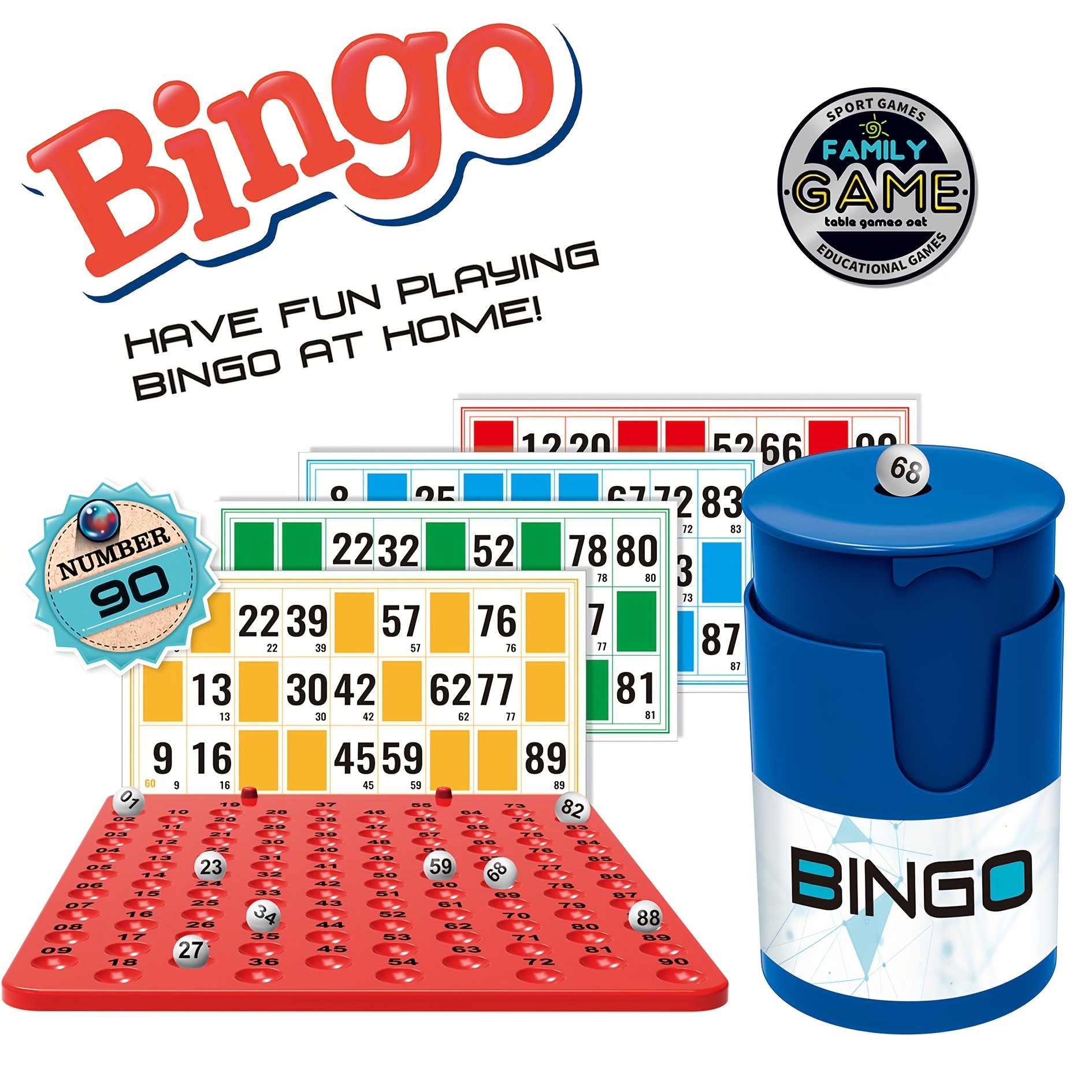 Bingo Spel Set Handmatig Geluksklaver BINGO Feestspel - Interactief Familieplezier voor Vrienden, Klassiek Casual Interactief Tafelspel, Papieren & Plastic Accessoires, Interactief Feestspel | Levendig Feestaccessoire | Papieren Klaverontwerp voor Halloween, Kerstfeest & Feestbenodigdheden