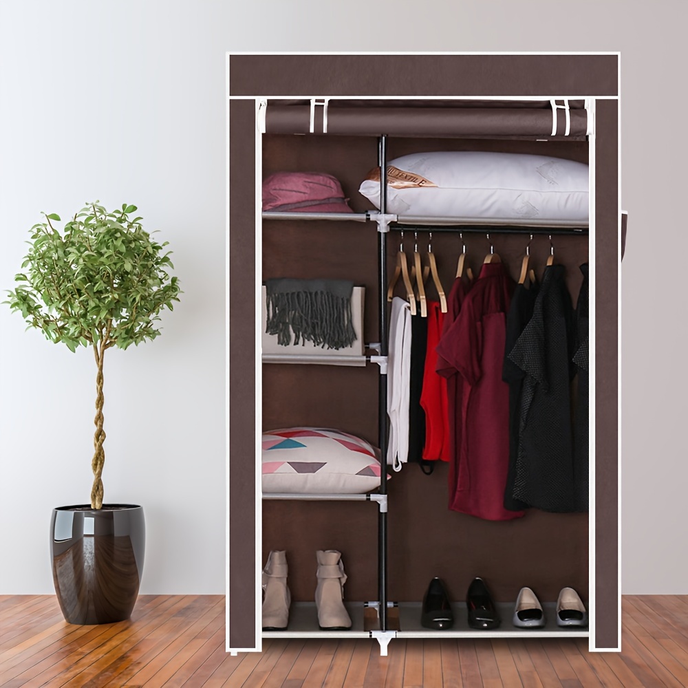 

64" Portable Closet Organizer Clothes Rack Shelves