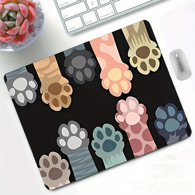 

Adorable Cat Paw Mouse Pad - , 7x8.6in Desk Mat For And ,